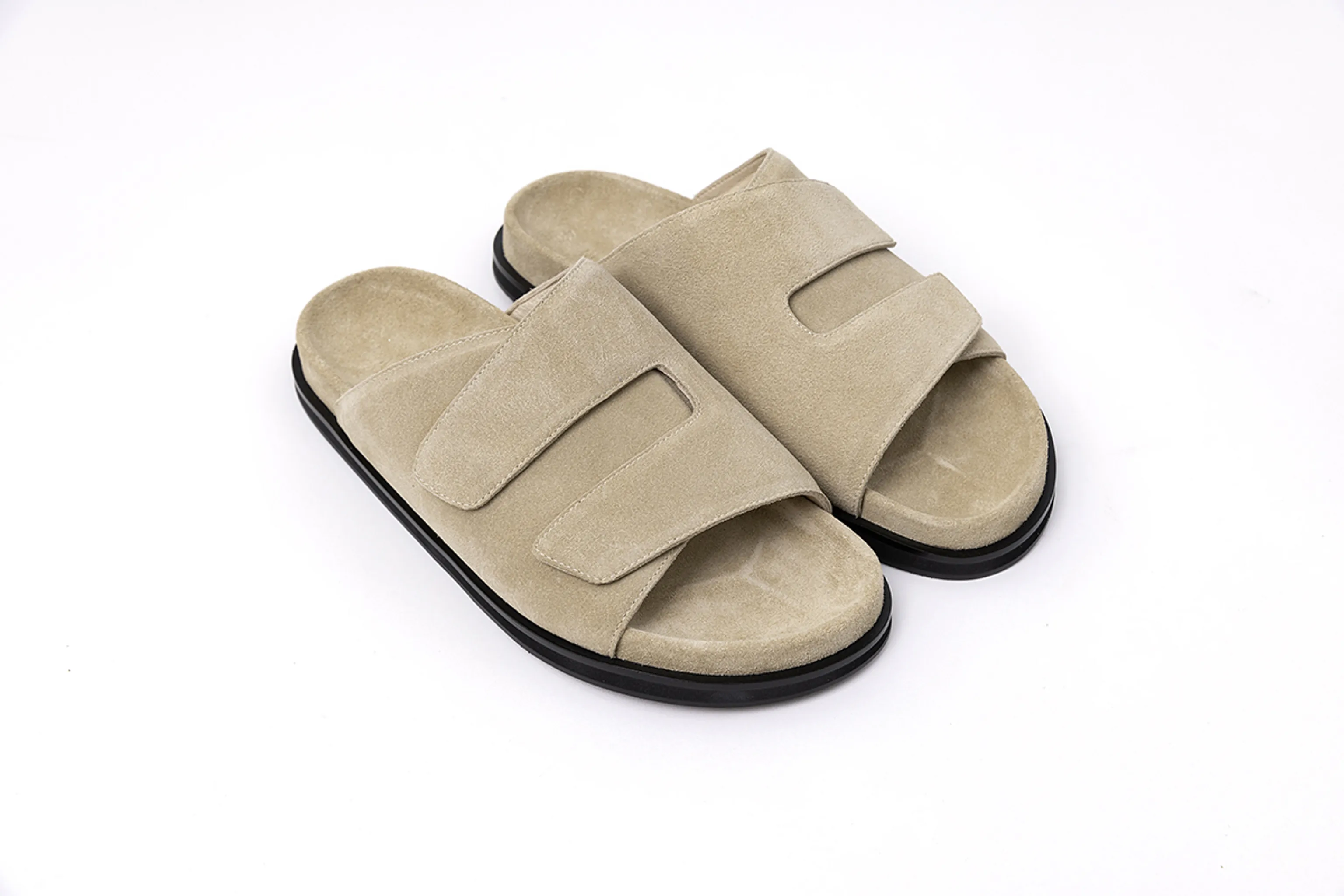 Suede Cork Slide Sandal - Image 5