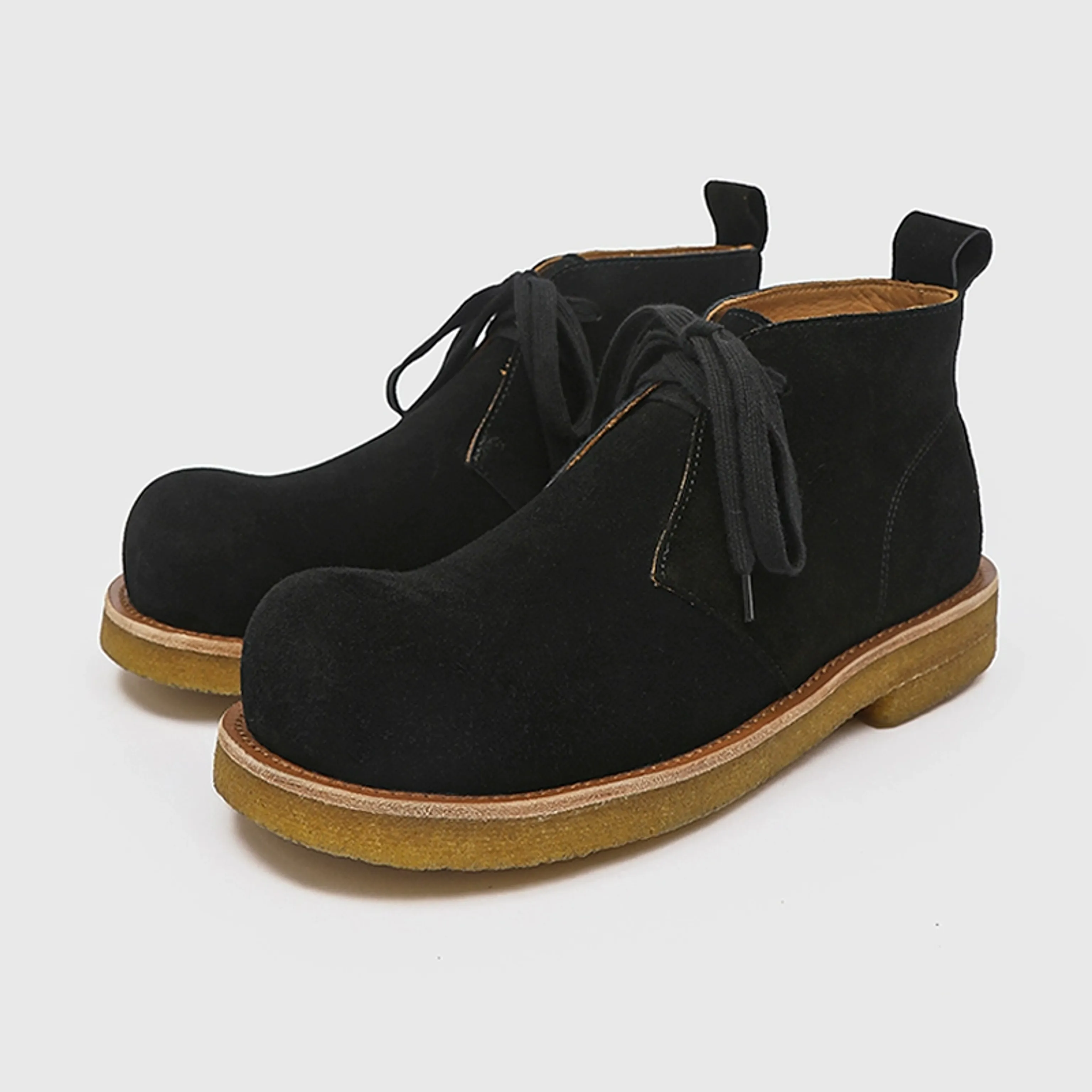 Suede Crepe Chukka Boots - Image 8