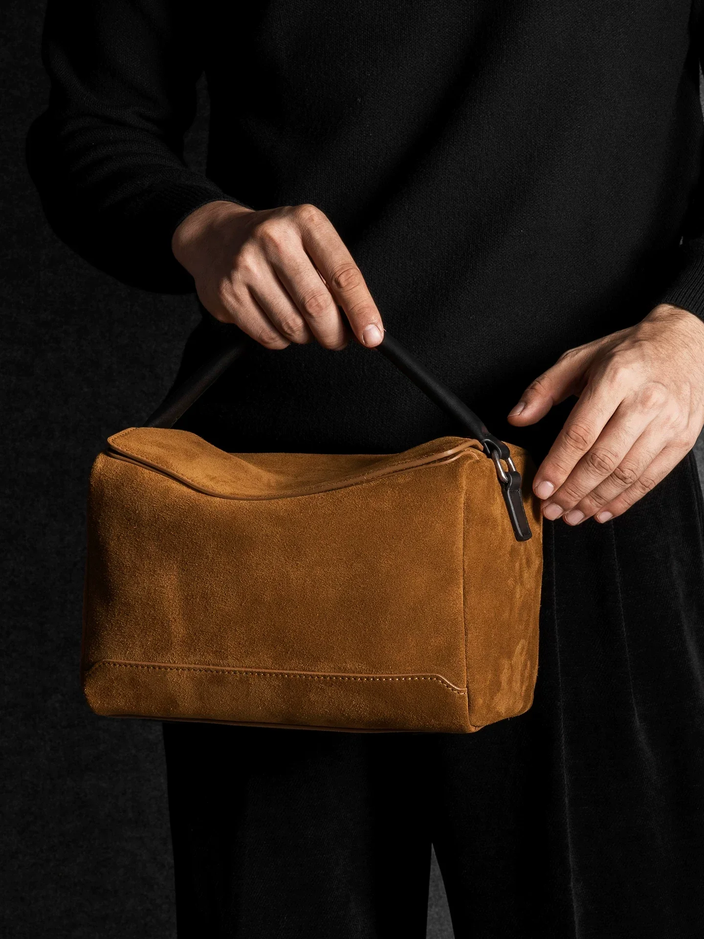 Suede Crossbody Bag - Image 2