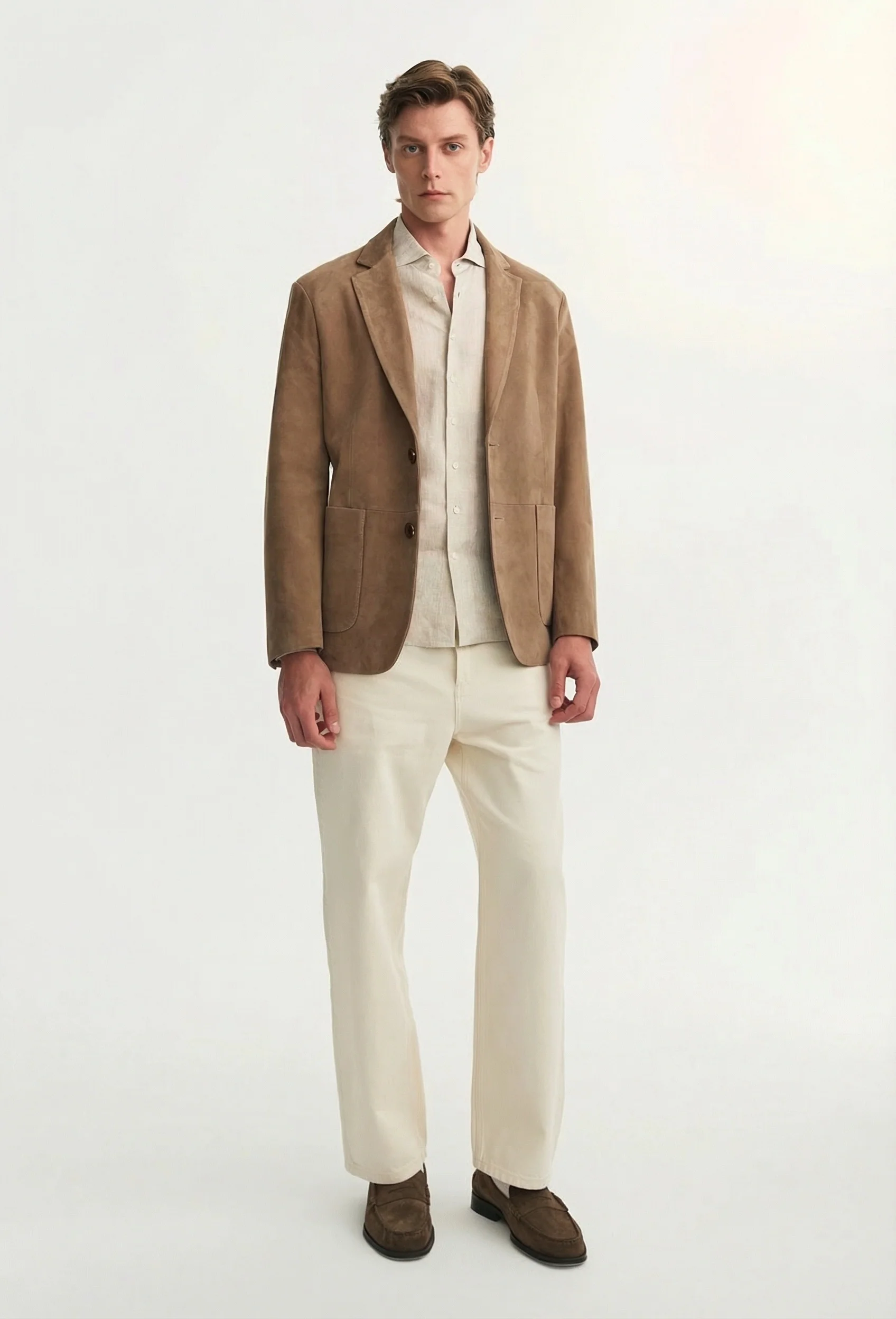 Suede-Effect Blazer - Image 5