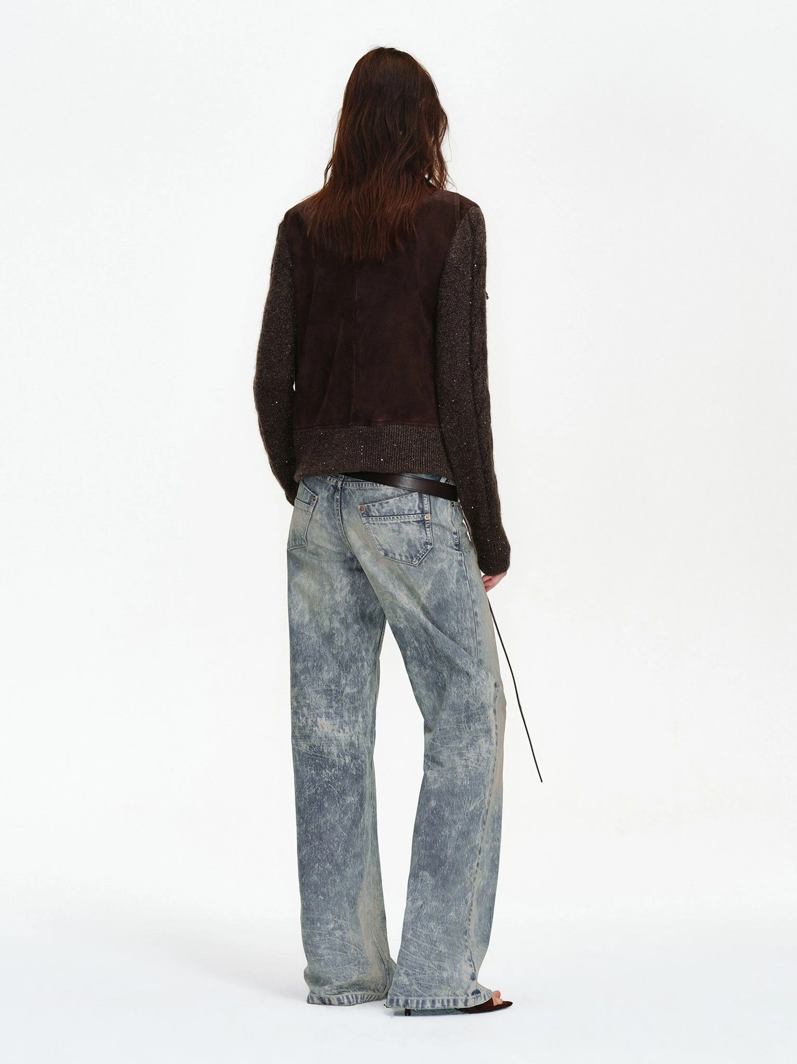 Suede Knit Jacket - Image 5