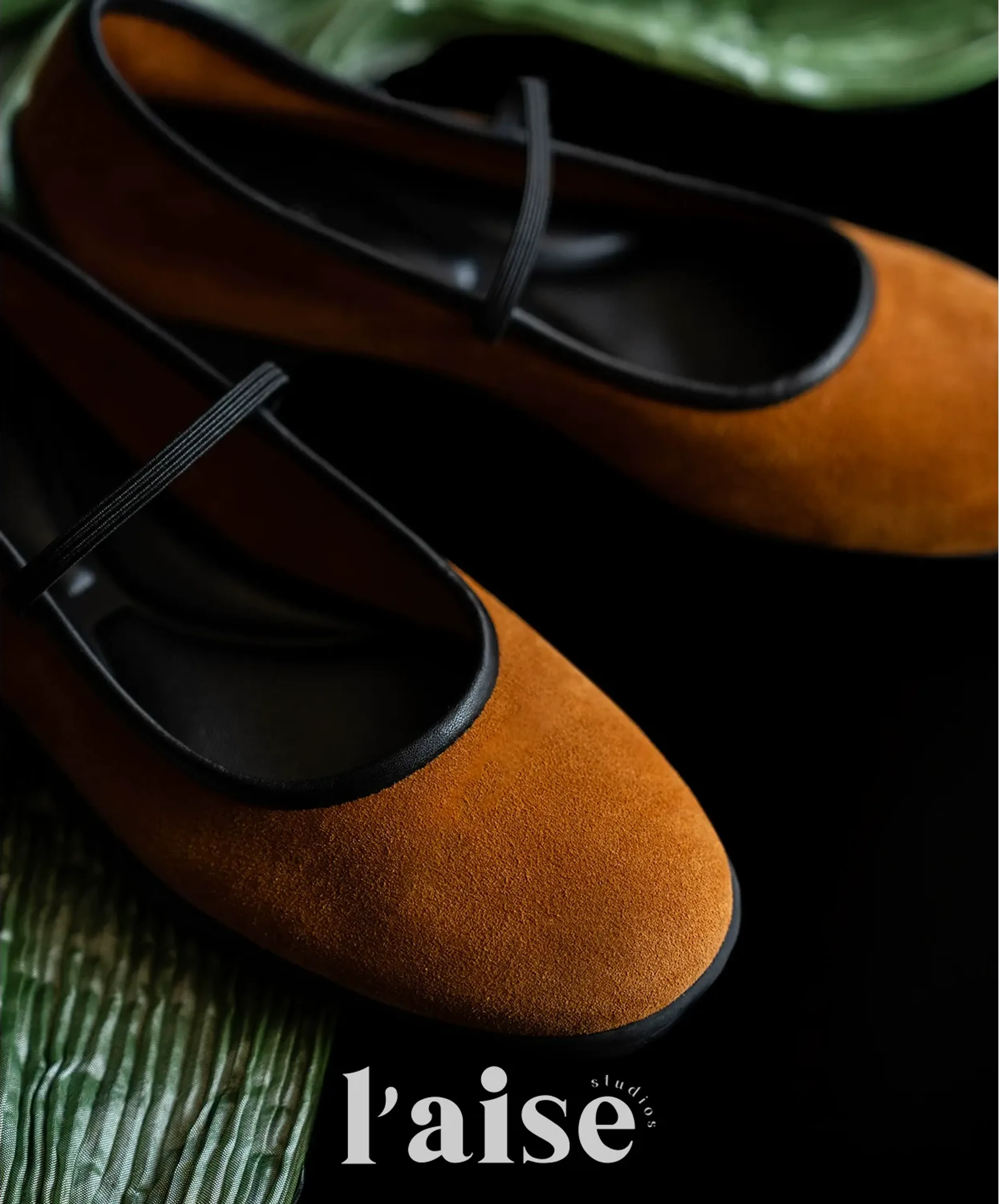 Suede Mary Jane Ballet Flats - Image 5