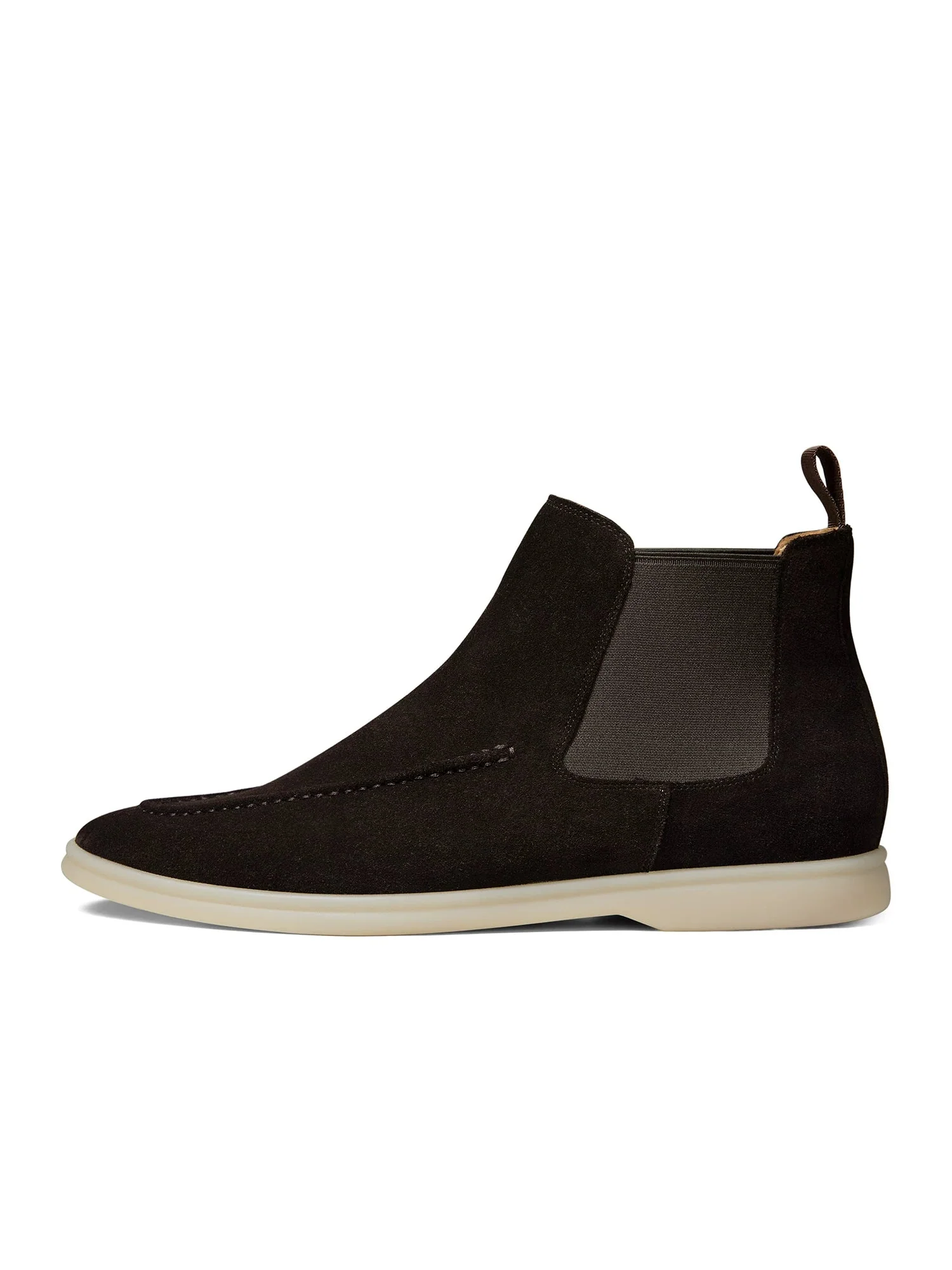 Suede Moc-Toe Chelsea Boots - Image 3