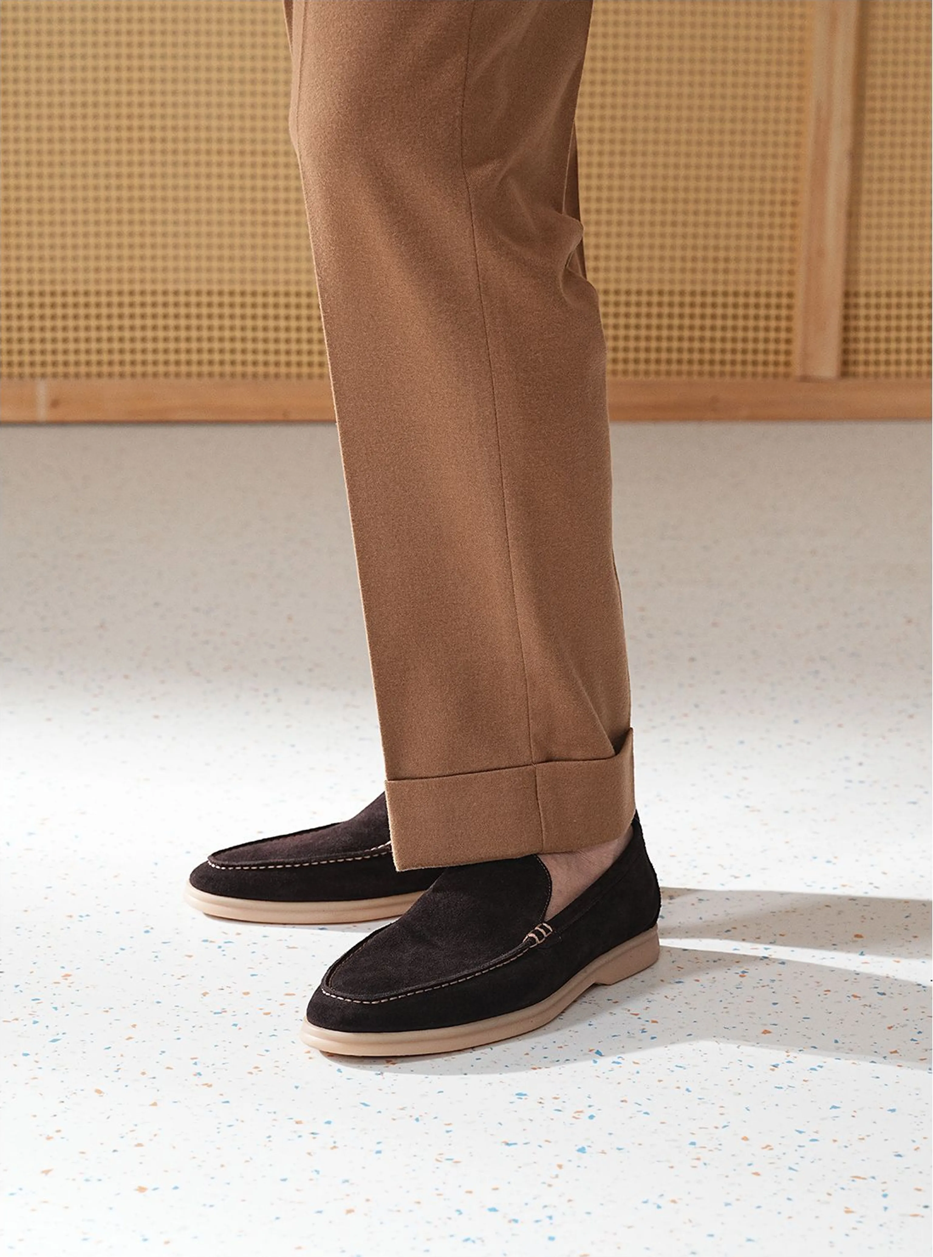 Suede Moc-Toe Loafers - Image 5