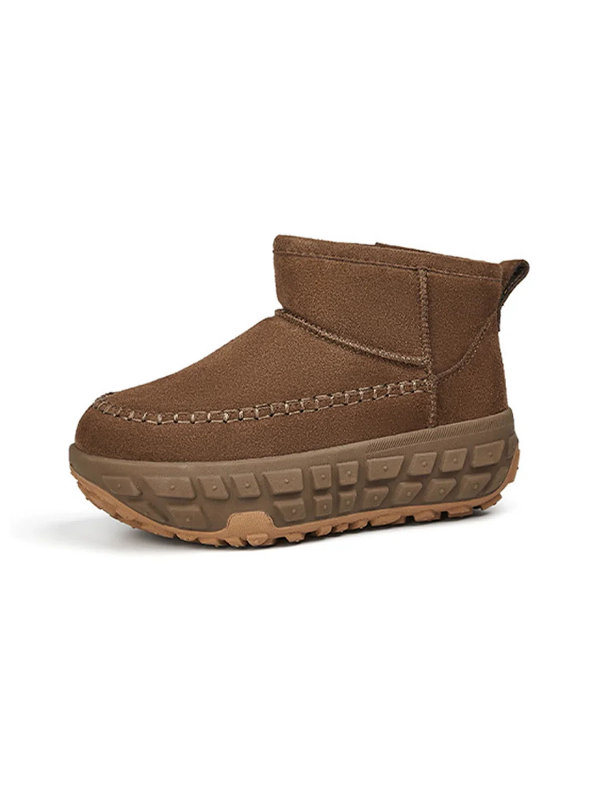 Suede Moc-Toe Platform Snow Boots - Image 2