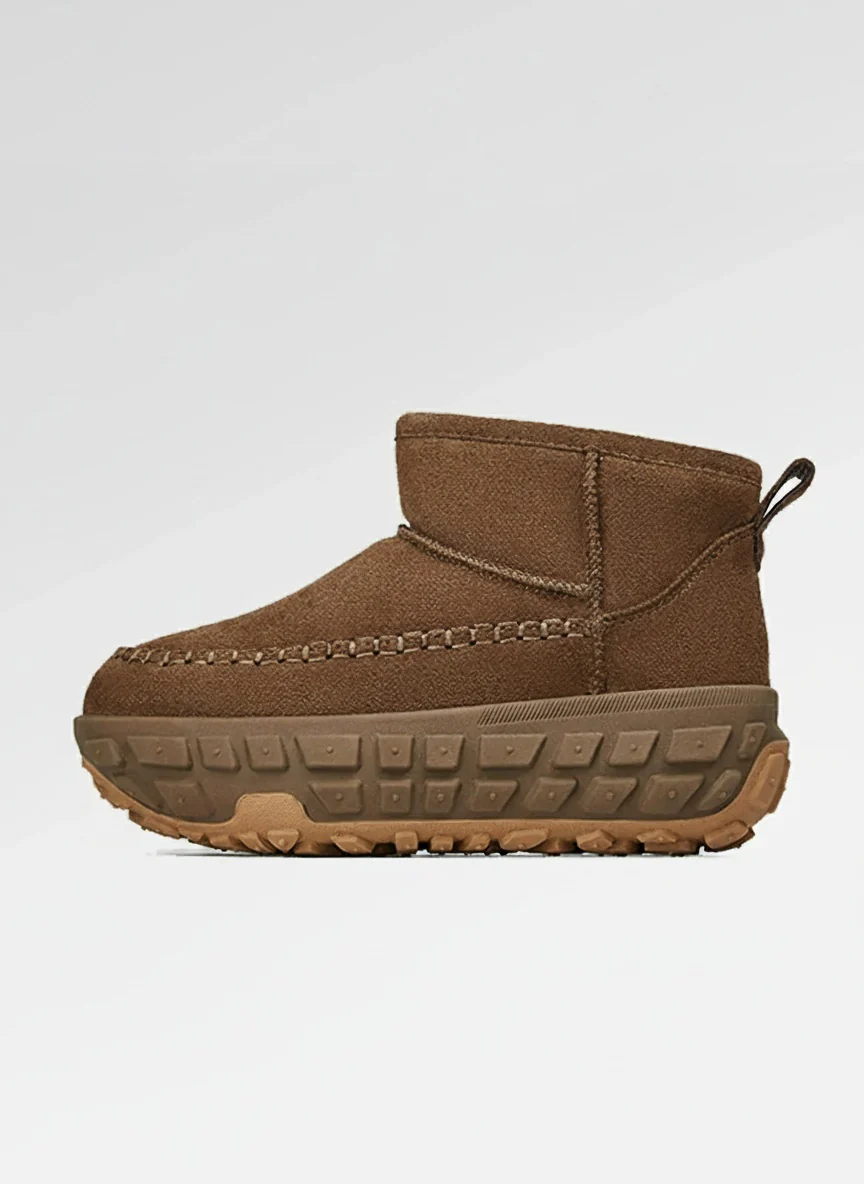 Suede Moc-Toe Platform Snow Boots - Image 3