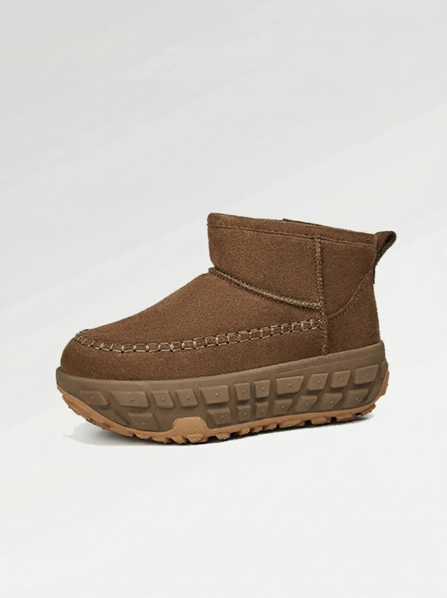 Suede Moc-Toe Platform Snow Boots - Image 4