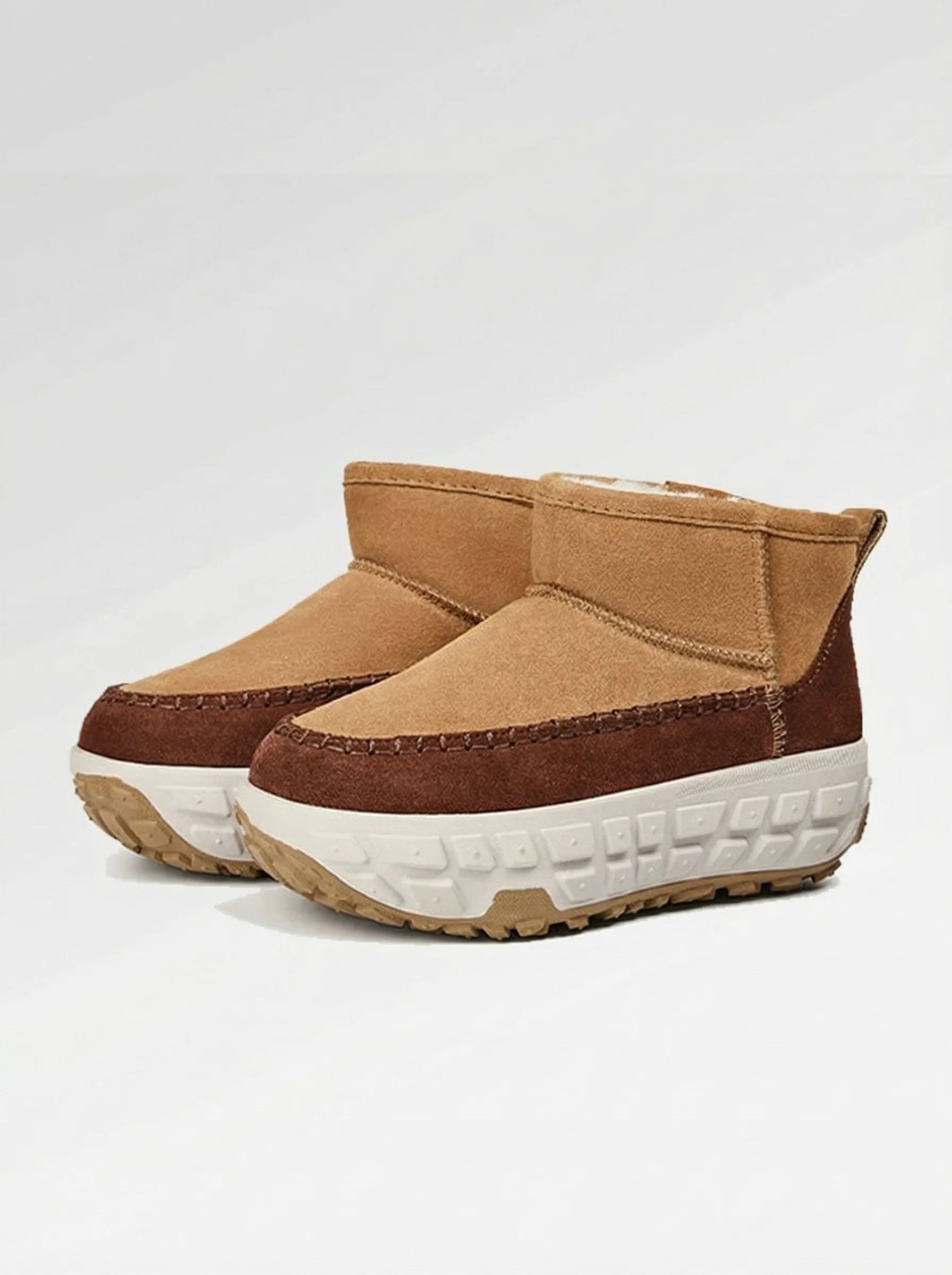 Suede Moc-Toe Platform Snow Boots - Image 7