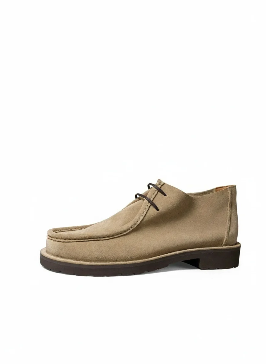 Suede Moc-Toe Two-Eyelet Shoe - Image 2