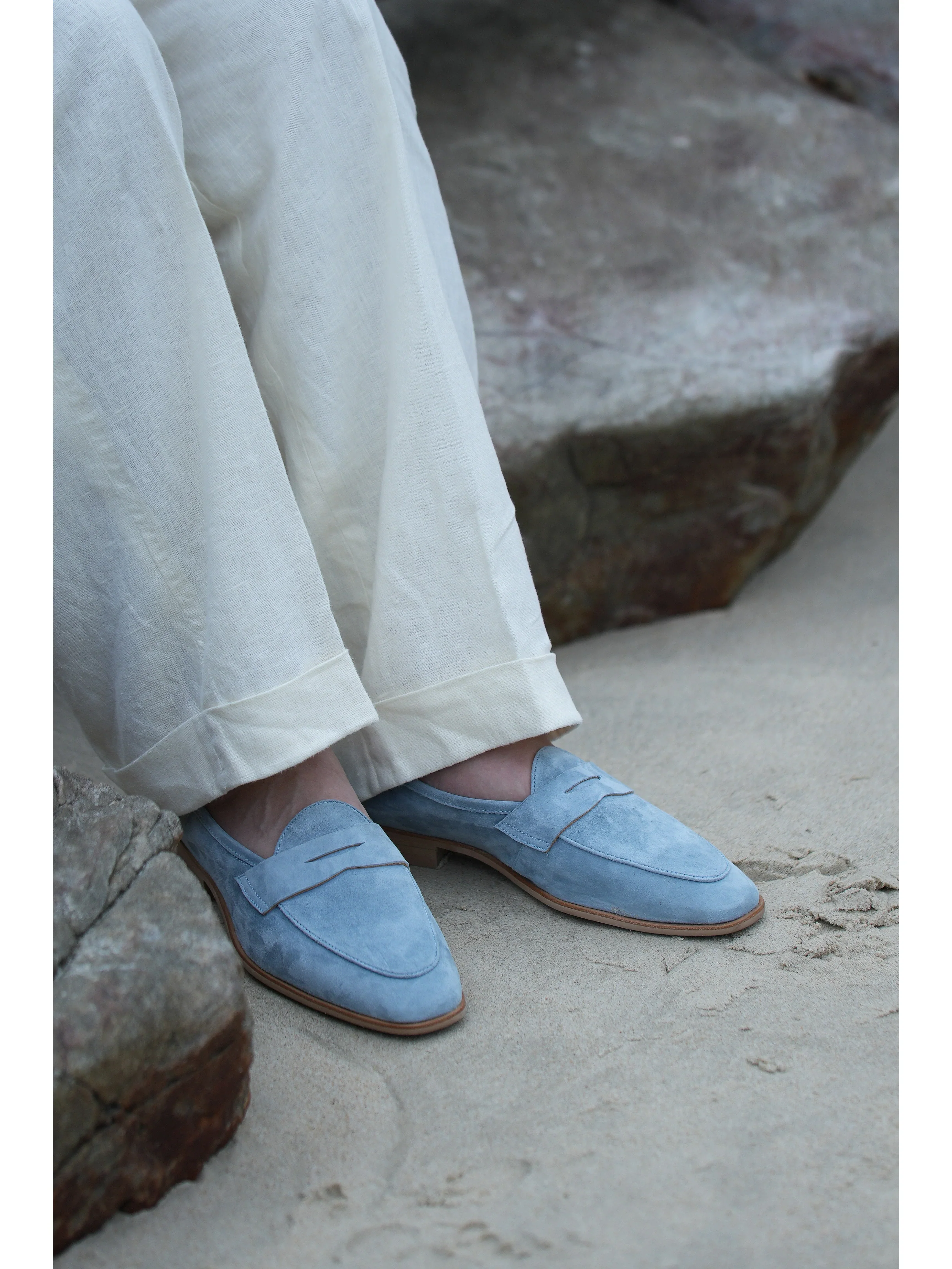 Suede Penny Loafers - Image 3