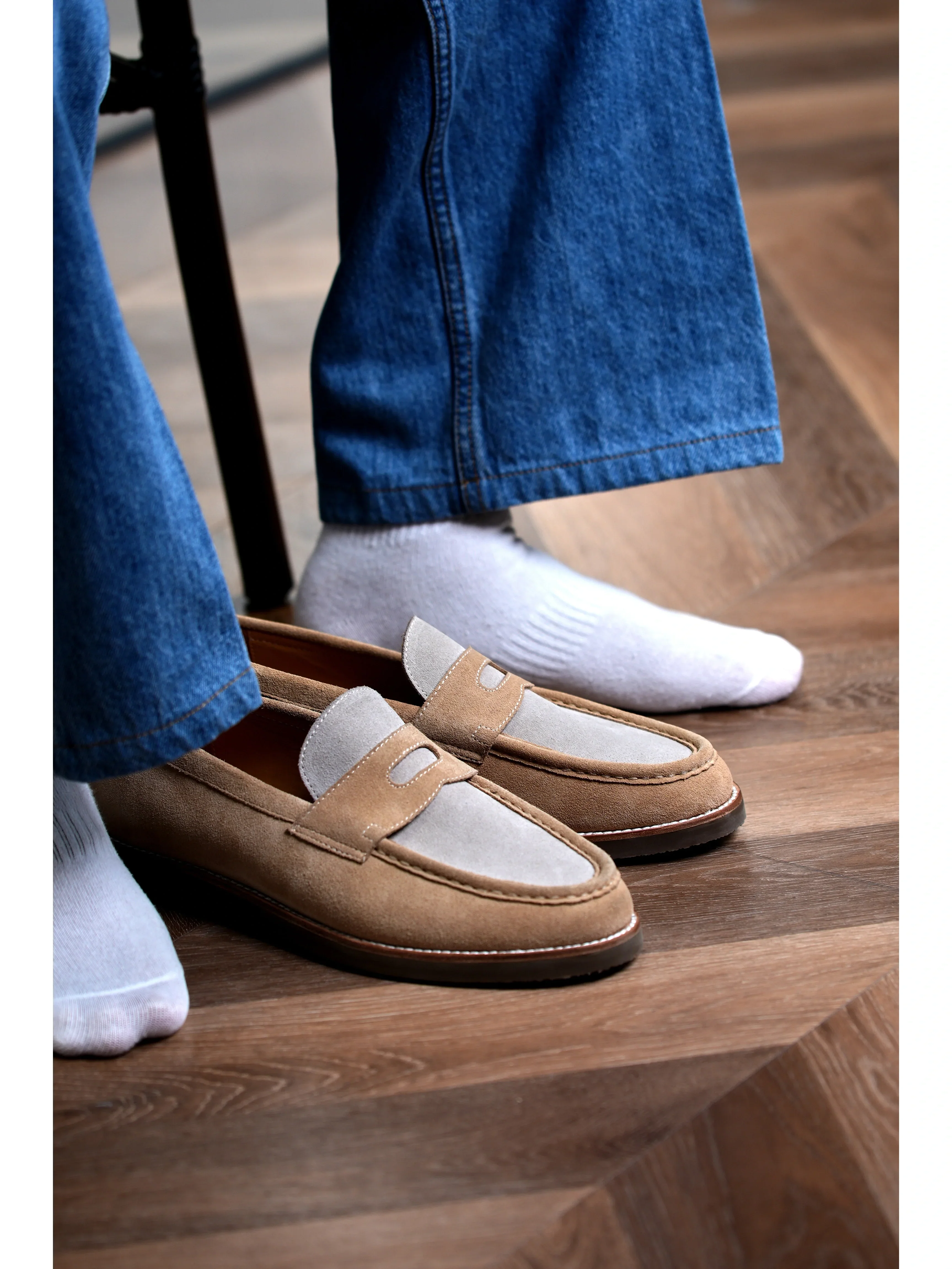 Suede Penny Loafers