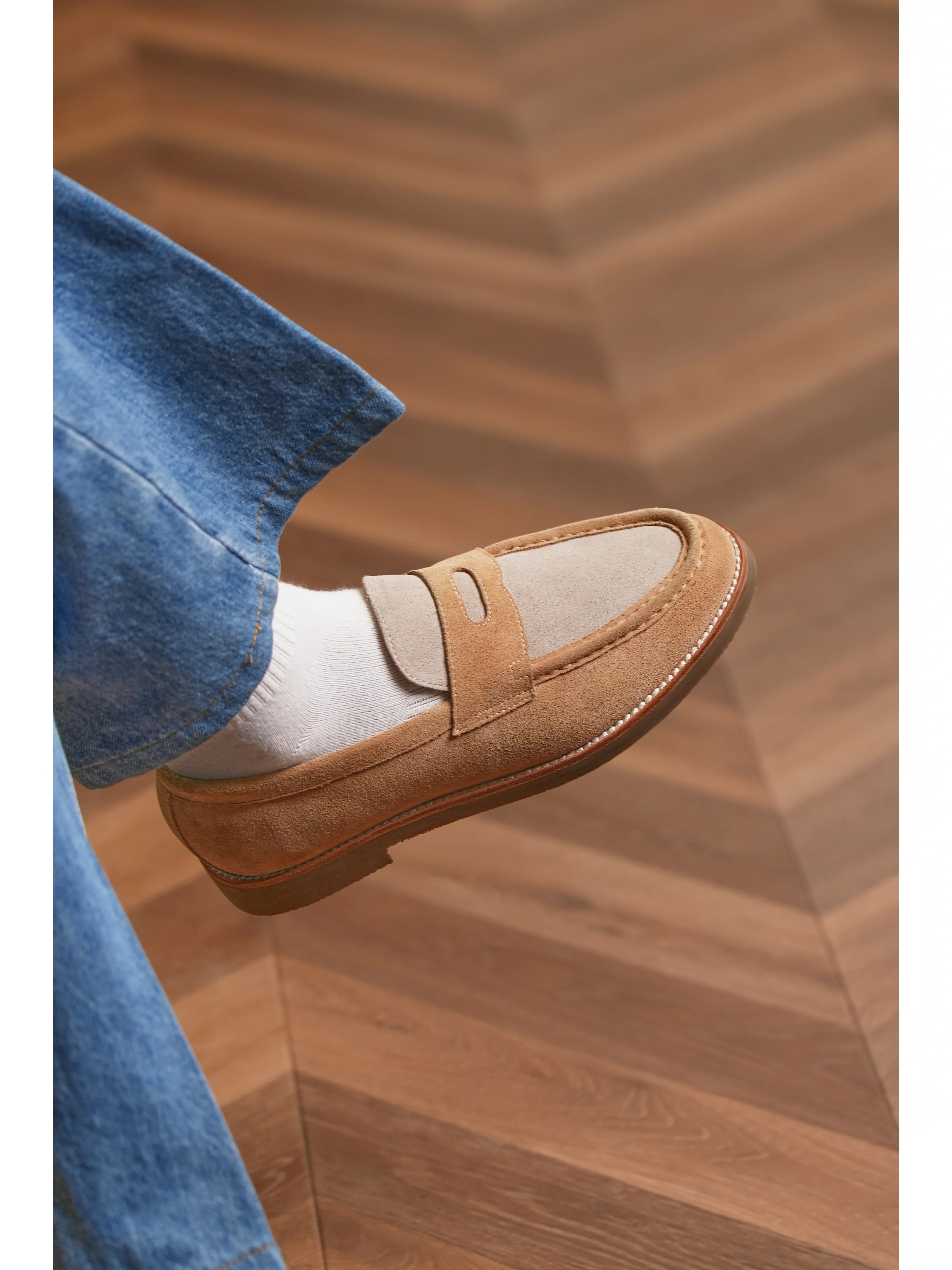 Suede Penny Loafers - Image 4