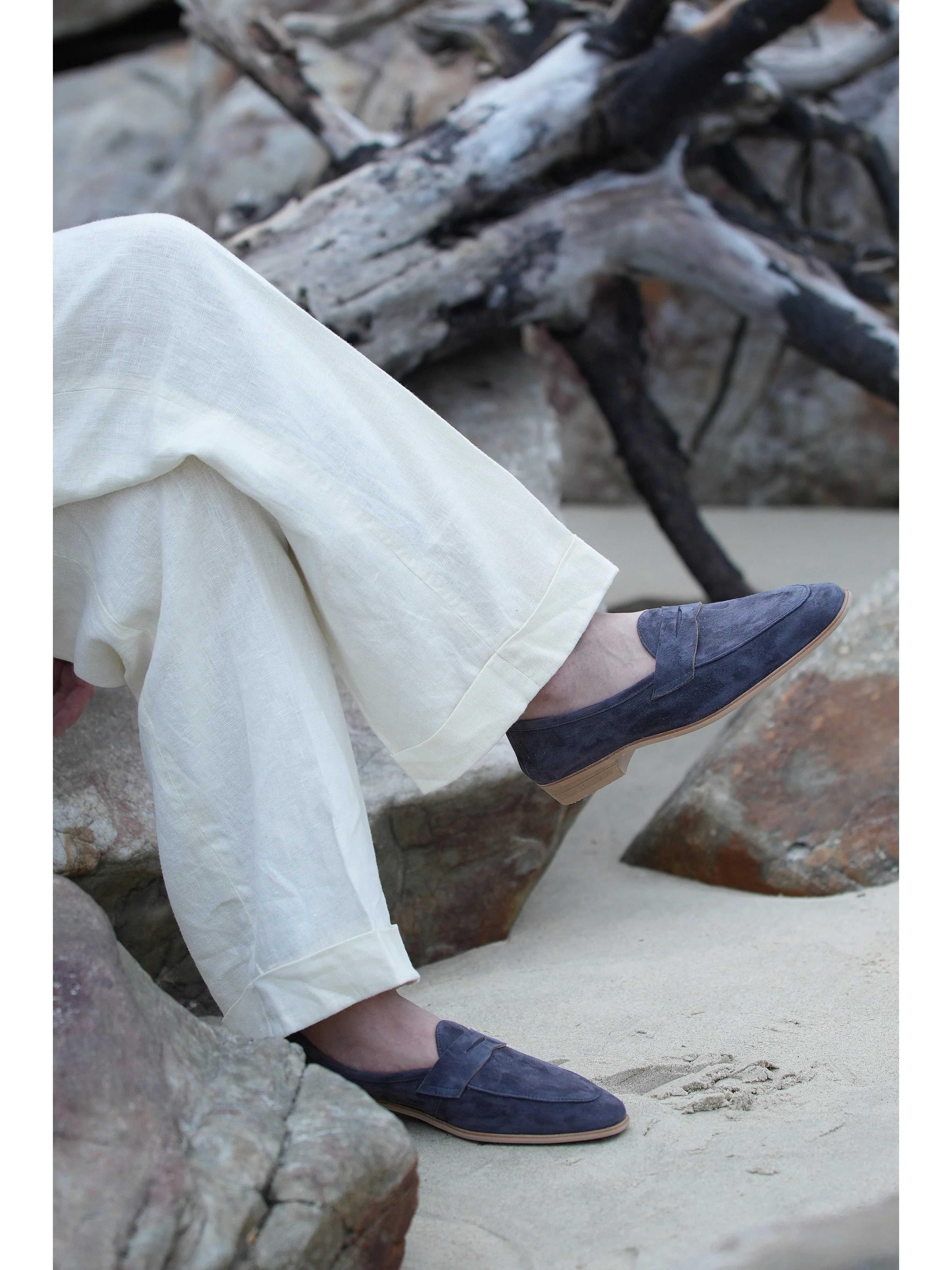 Suede Penny Loafers - Image 3