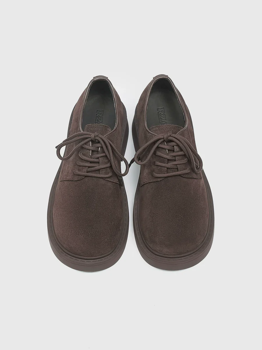 Suede Platform Derby - Image 2