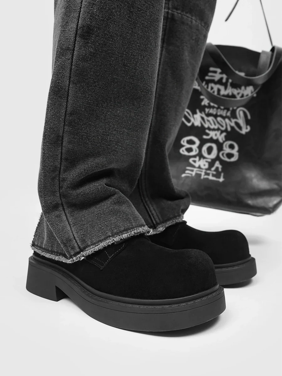 Suede Platform Derby - Image 5