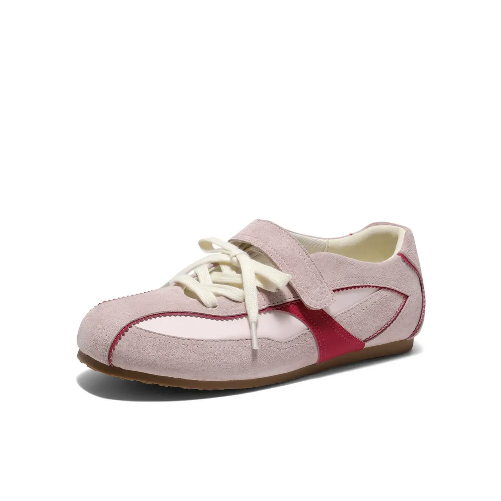 Suede Ribbon Lace Sneakers - Image 2