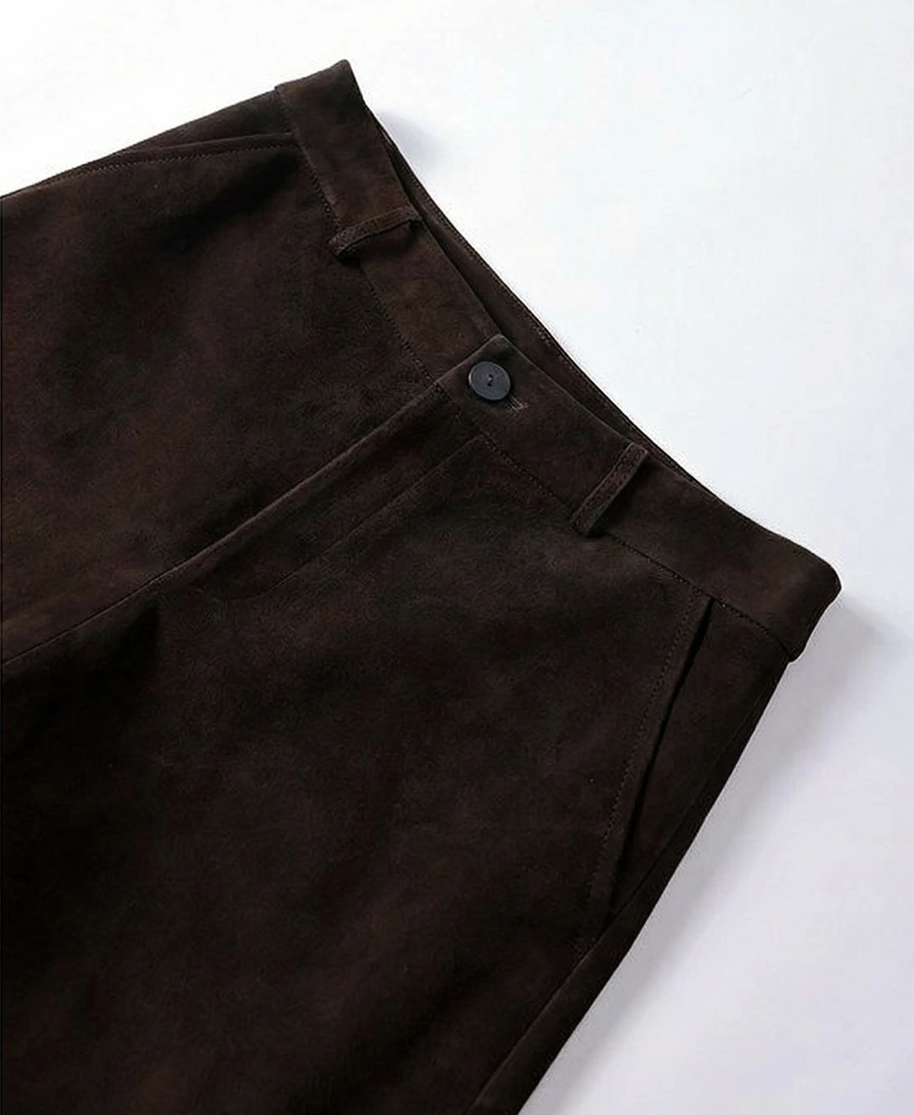 Suede Sheepskin Bermuda Shorts - Image 2
