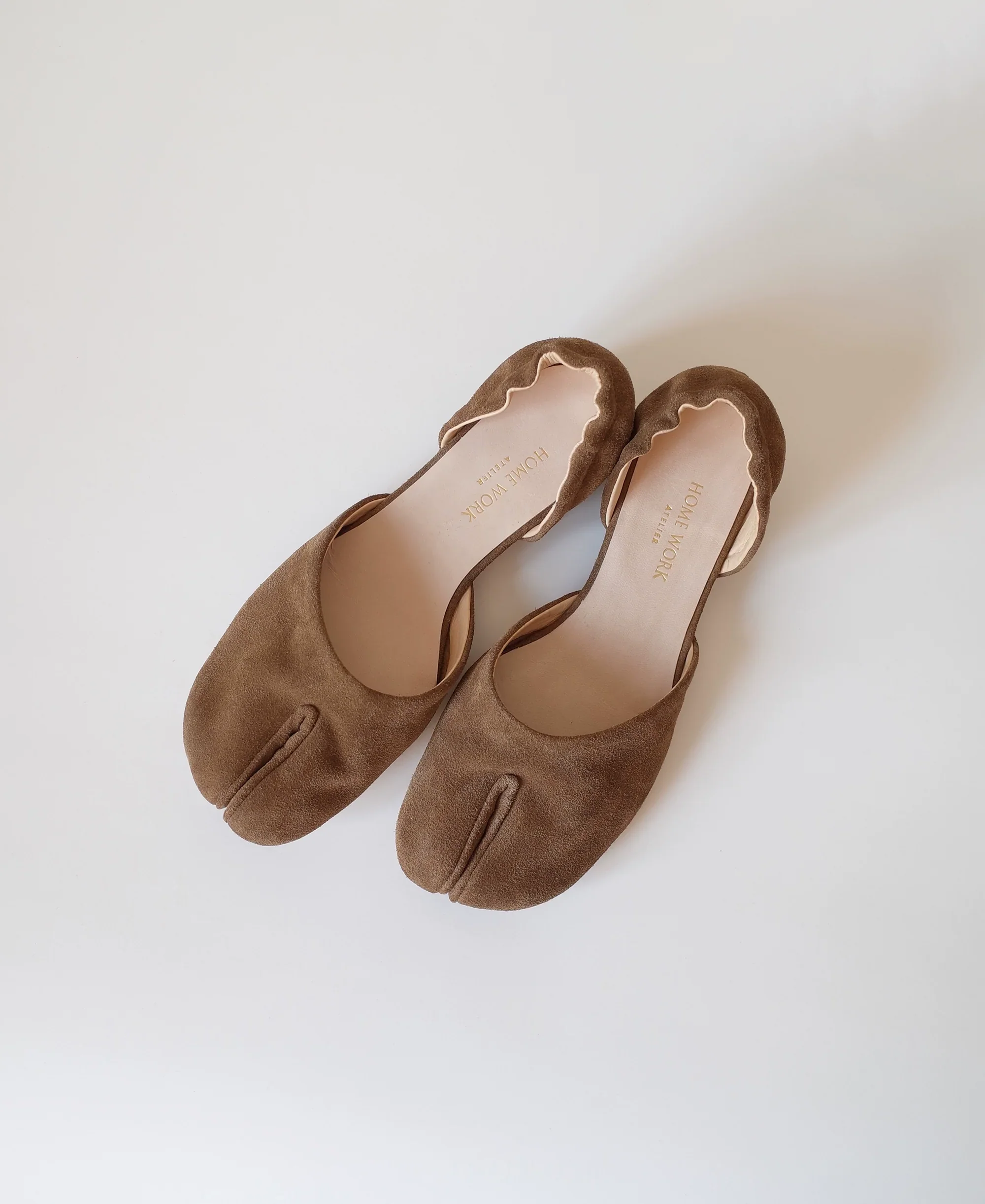 Suede Split-Toe Flats - Image 3
