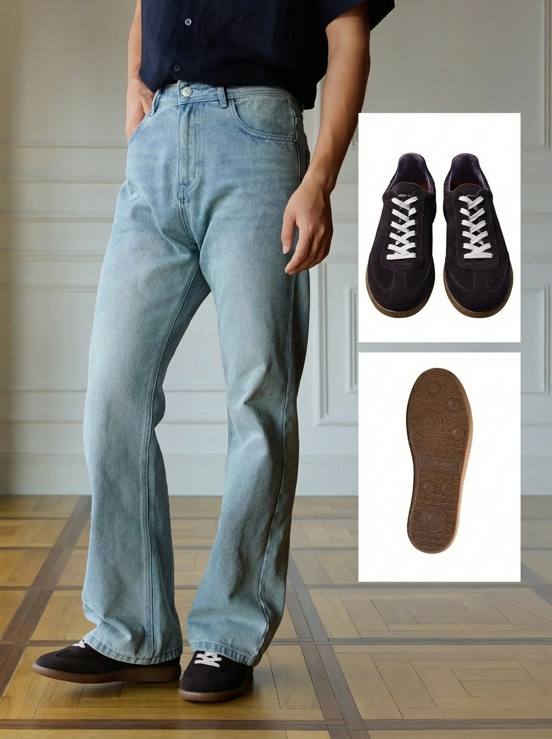 Suede T-Toe Trainer - Image 3