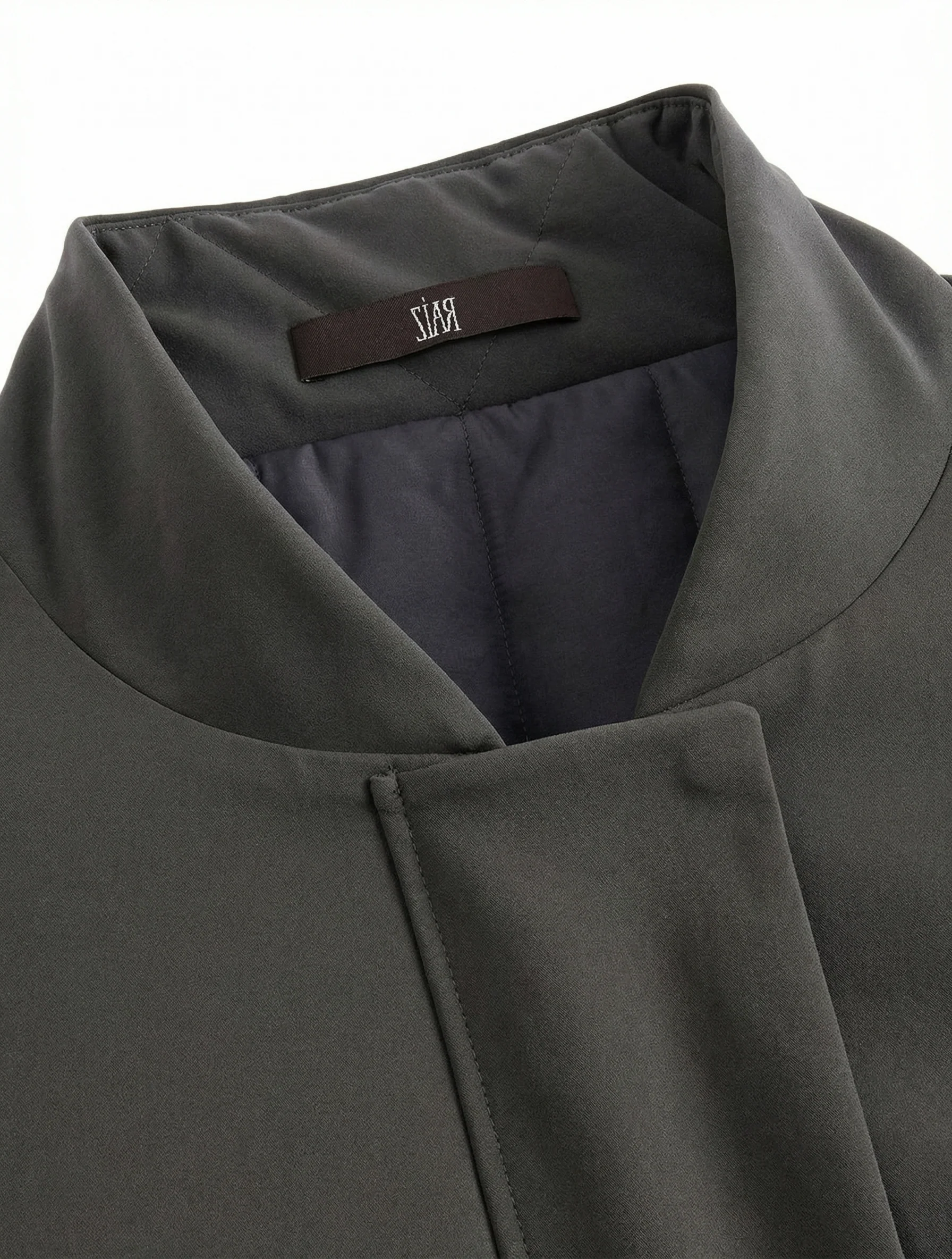 Suede-Trim Bomber - Image 5