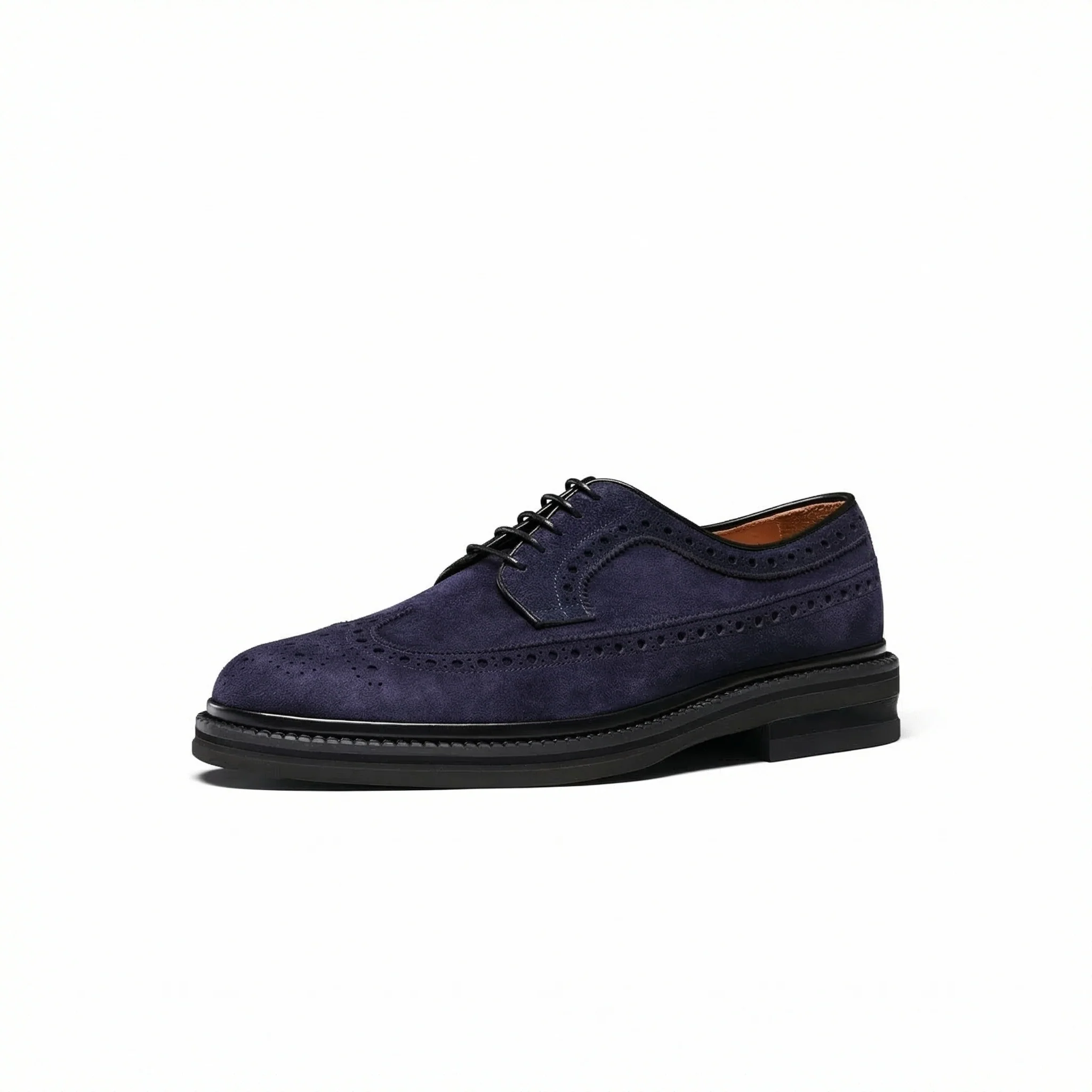 Suede Wingtip Brogue Derbies - Image 3