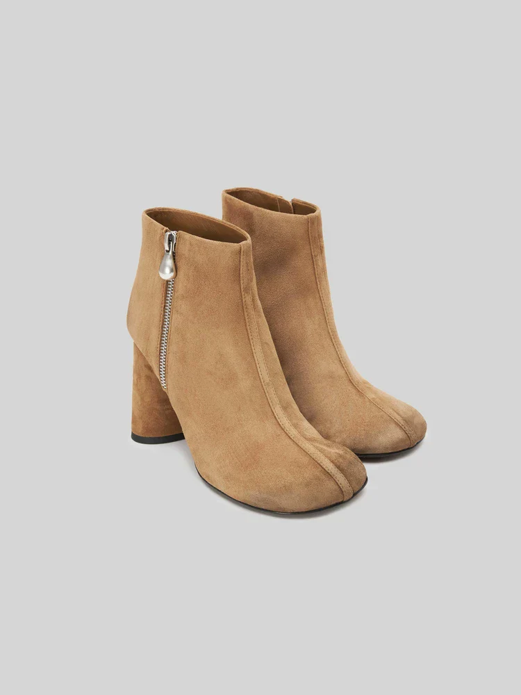 Suede Zip Ankle Boot - Image 3