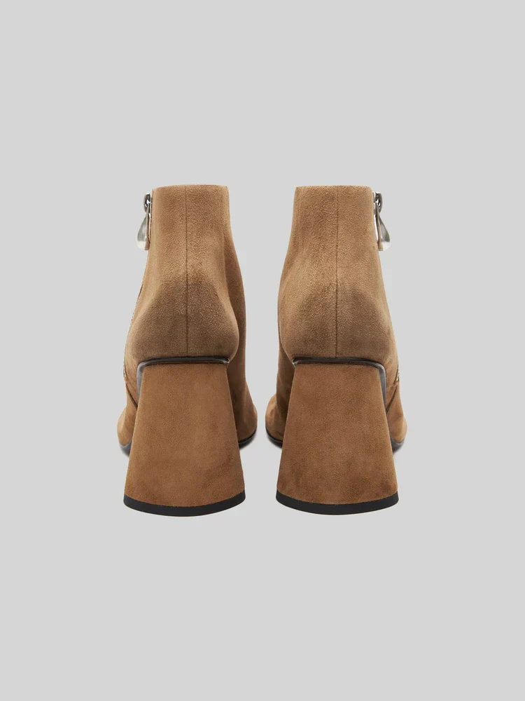 Suede Zip Ankle Boot - Image 4