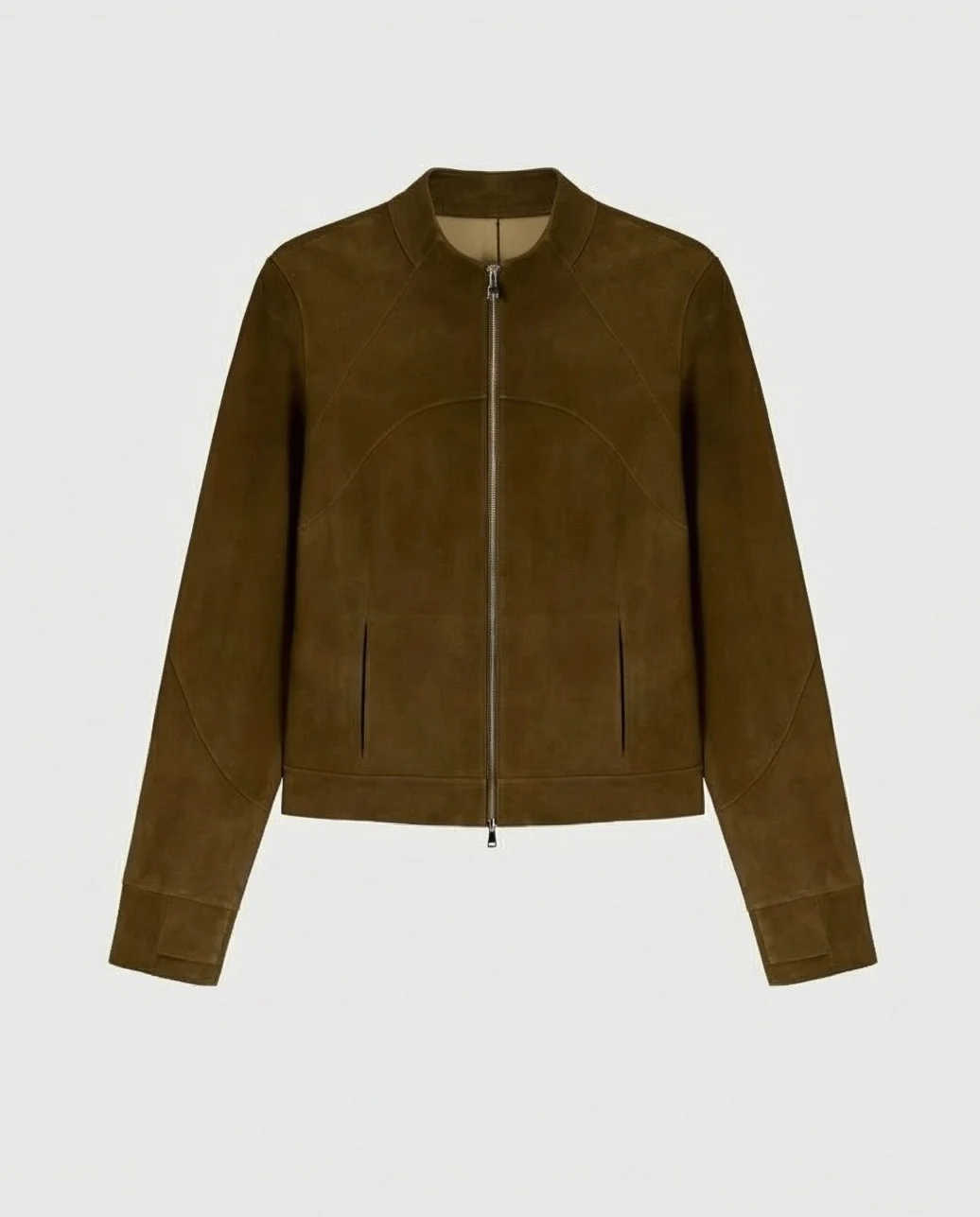 Suede Zip Jacket - Image 5