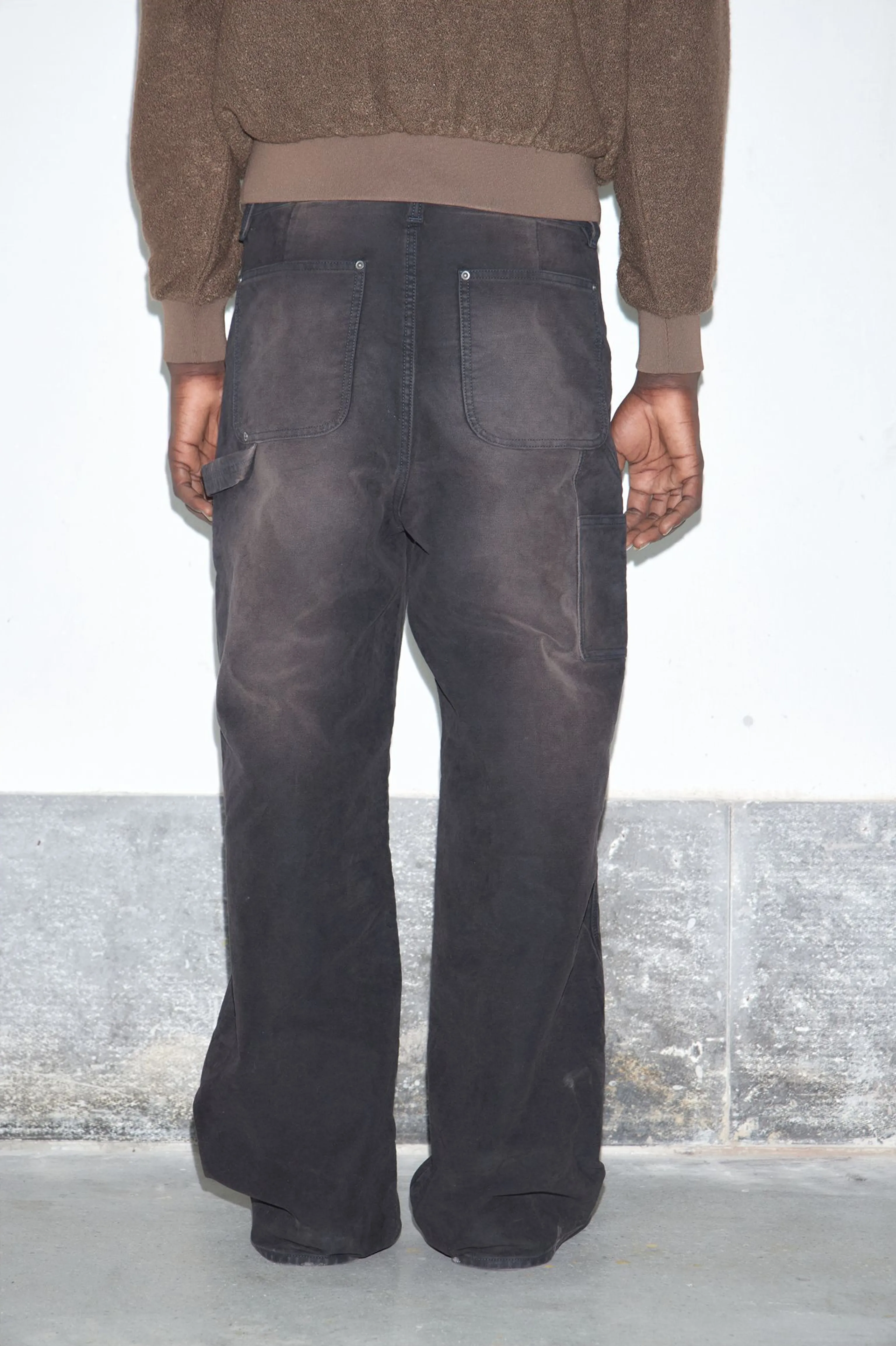 Sunset Black Washed Moleskin Carpenter Pants - Image 7