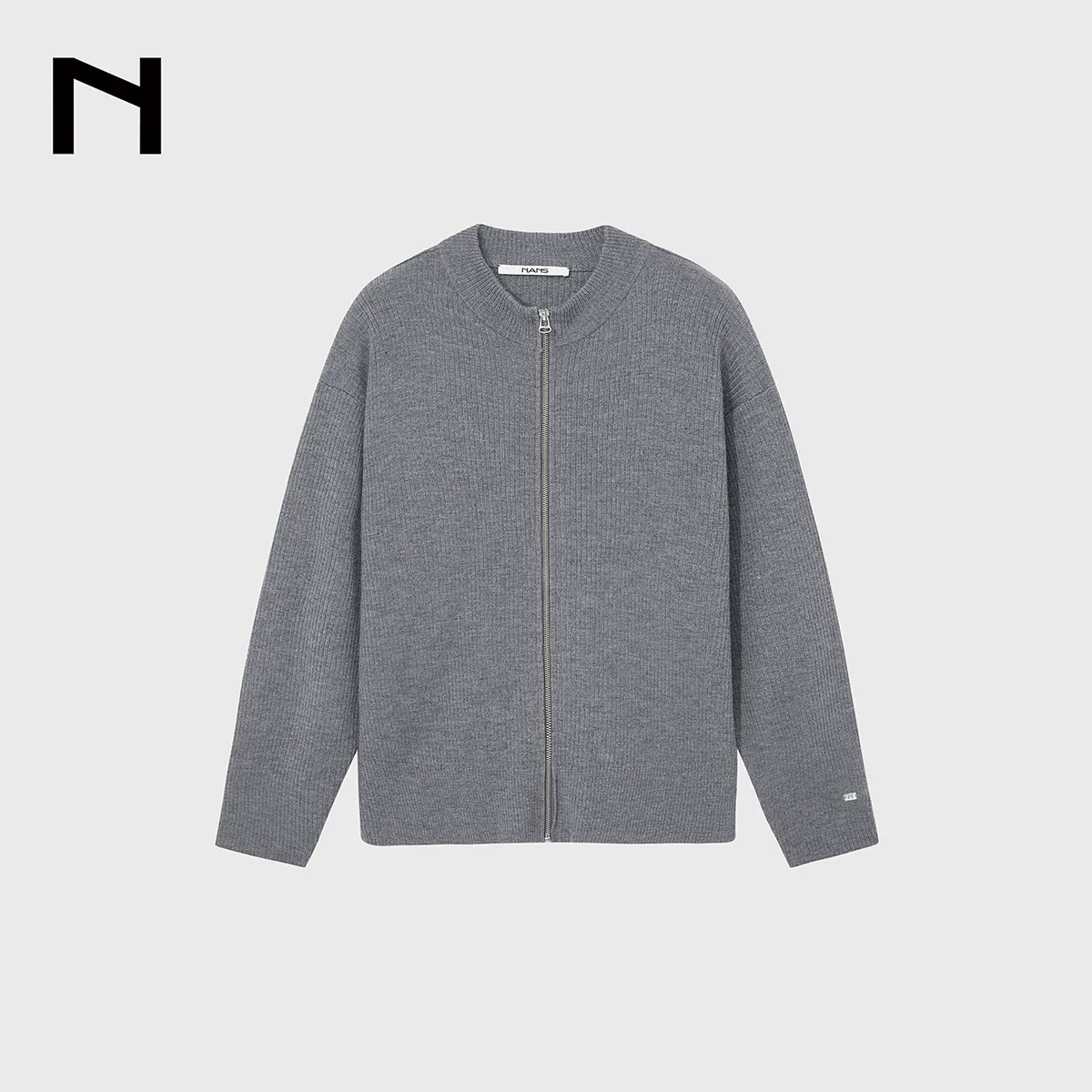 Superfine Merino Crew Zip Cardigan - Image 6