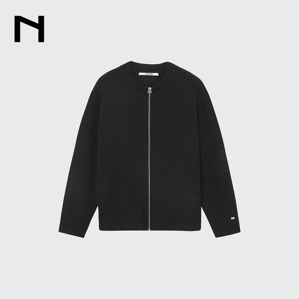 Superfine Merino Crew Zip Cardigan - Image 8