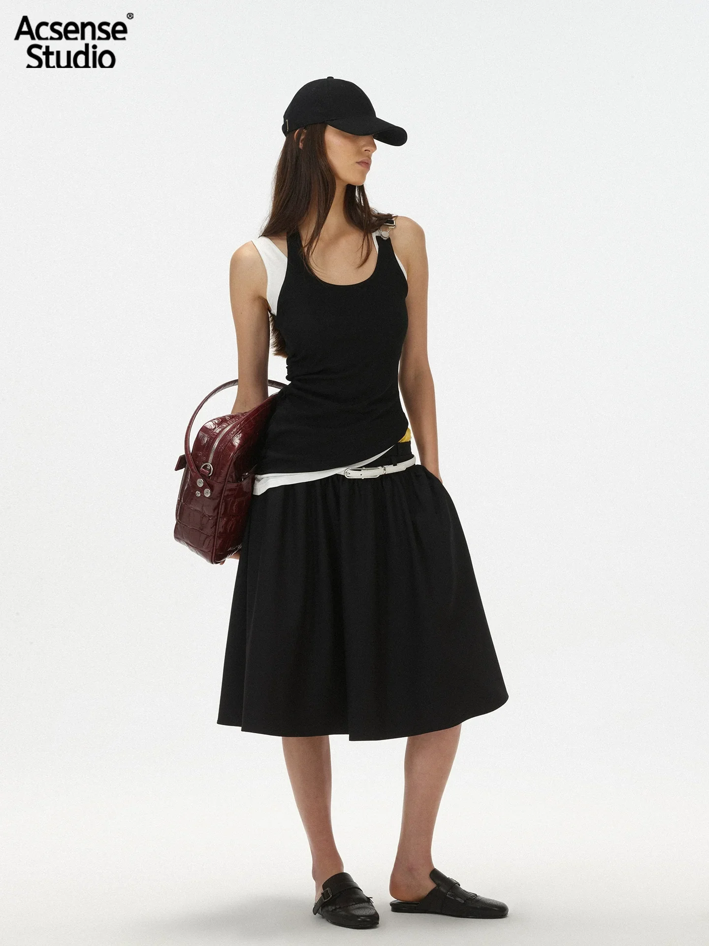 Swallowtail Waistcoat & Midi Skirt Set - Image 4