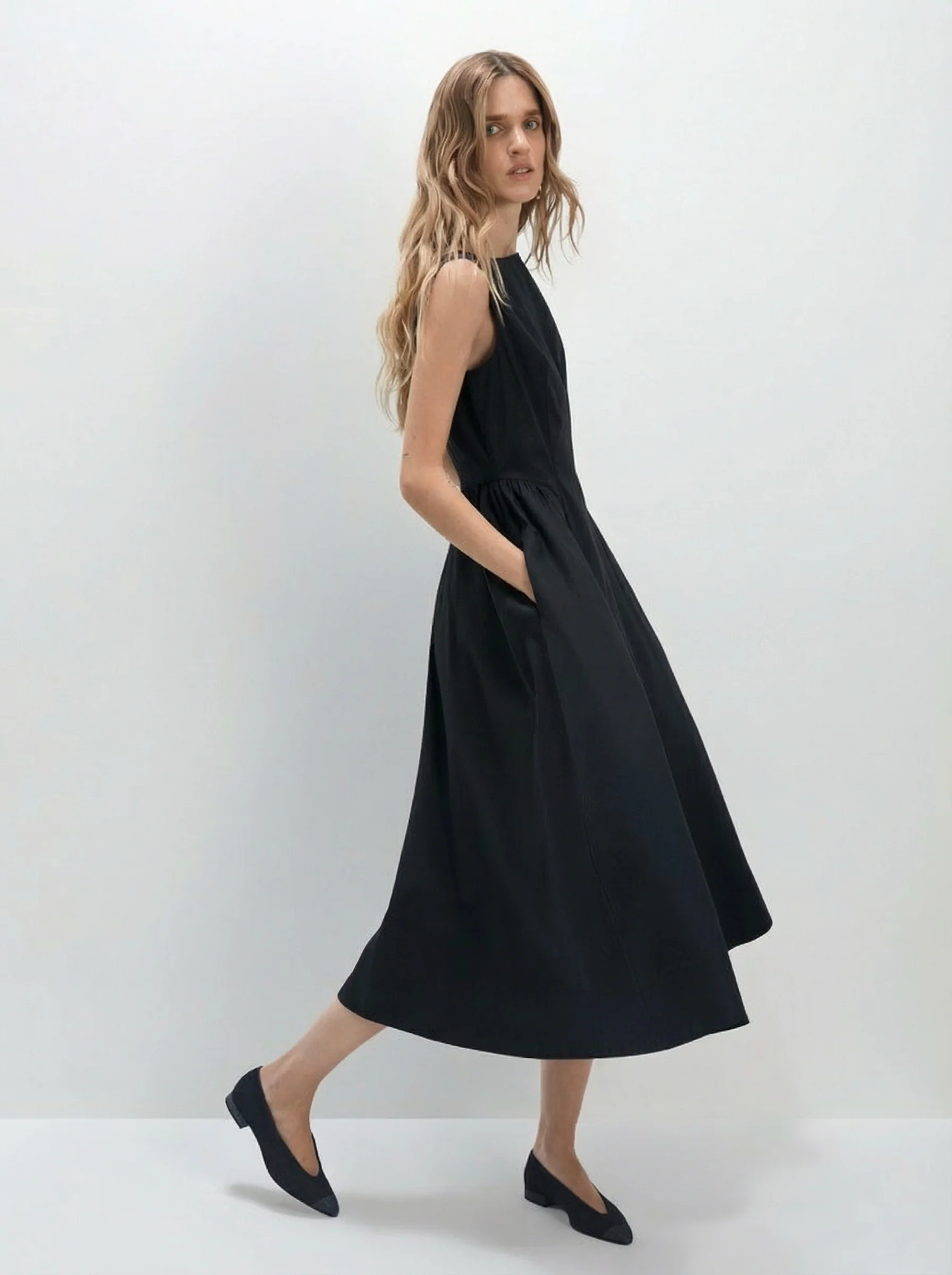 Swan Bateau Midi Dress - Image 6