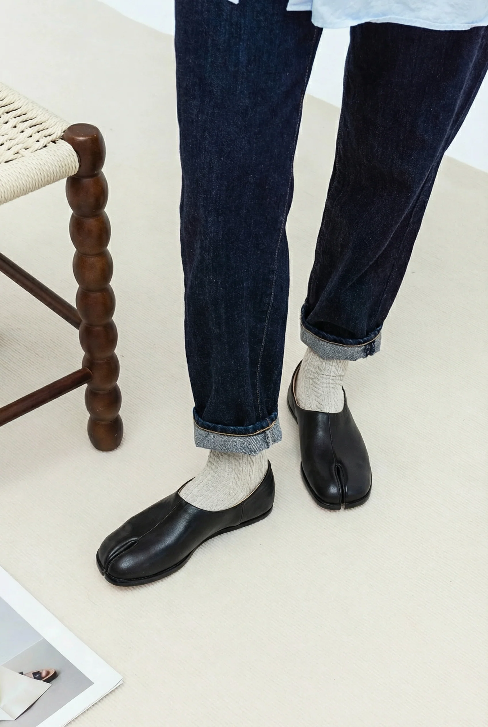 Tabi Split-Toe Leather Loafers - Image 5