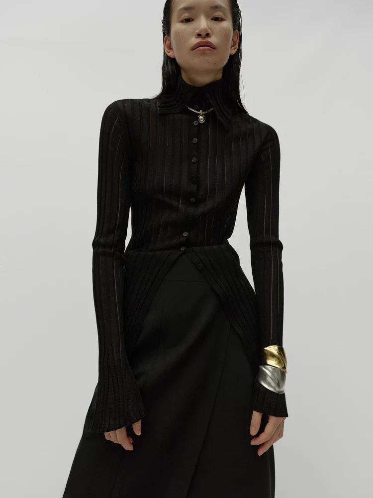 Tailored Wrap Skirt - Image 3