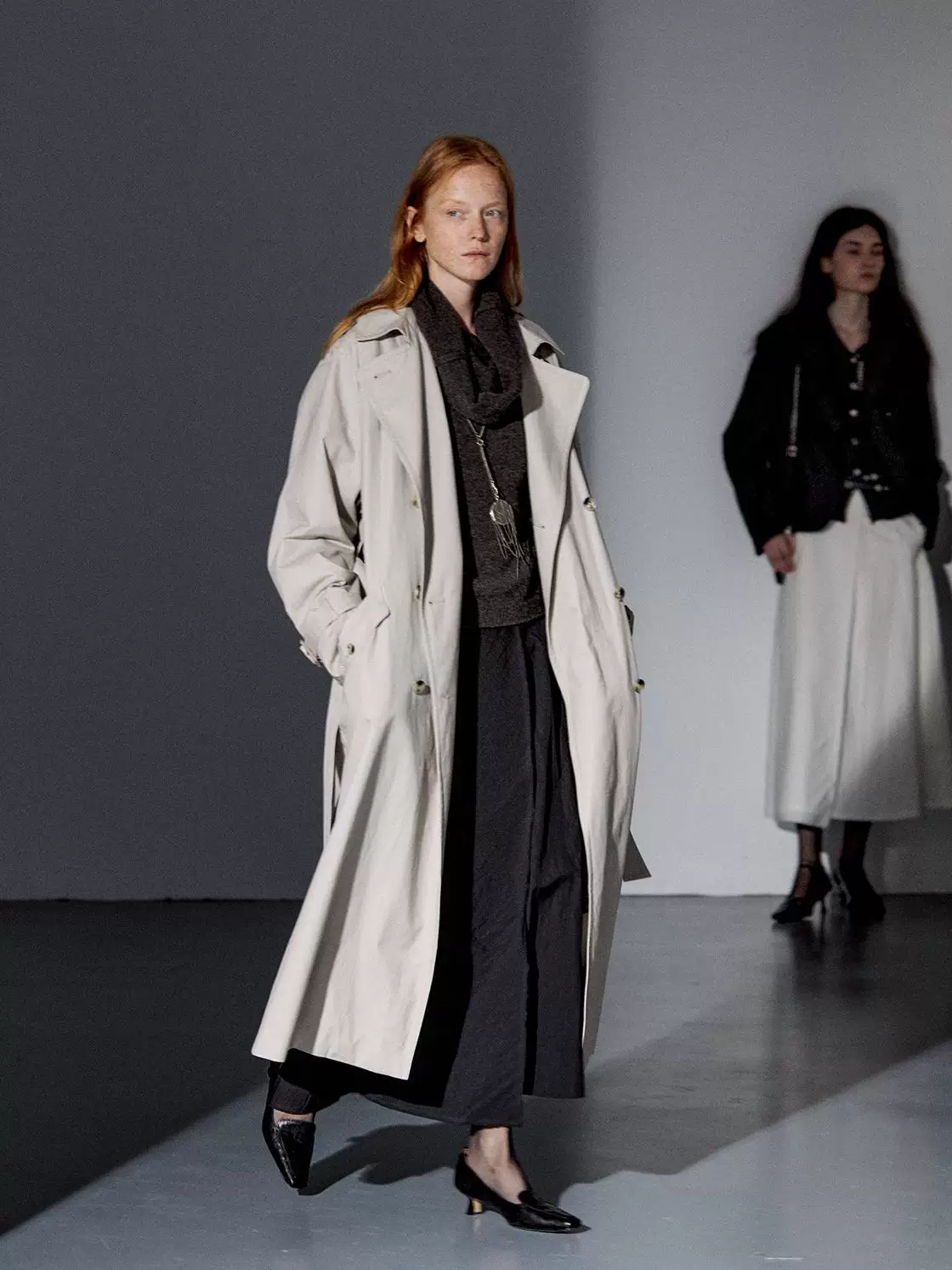 Tencel-Cotton Trench with Detachable Wool Liner
