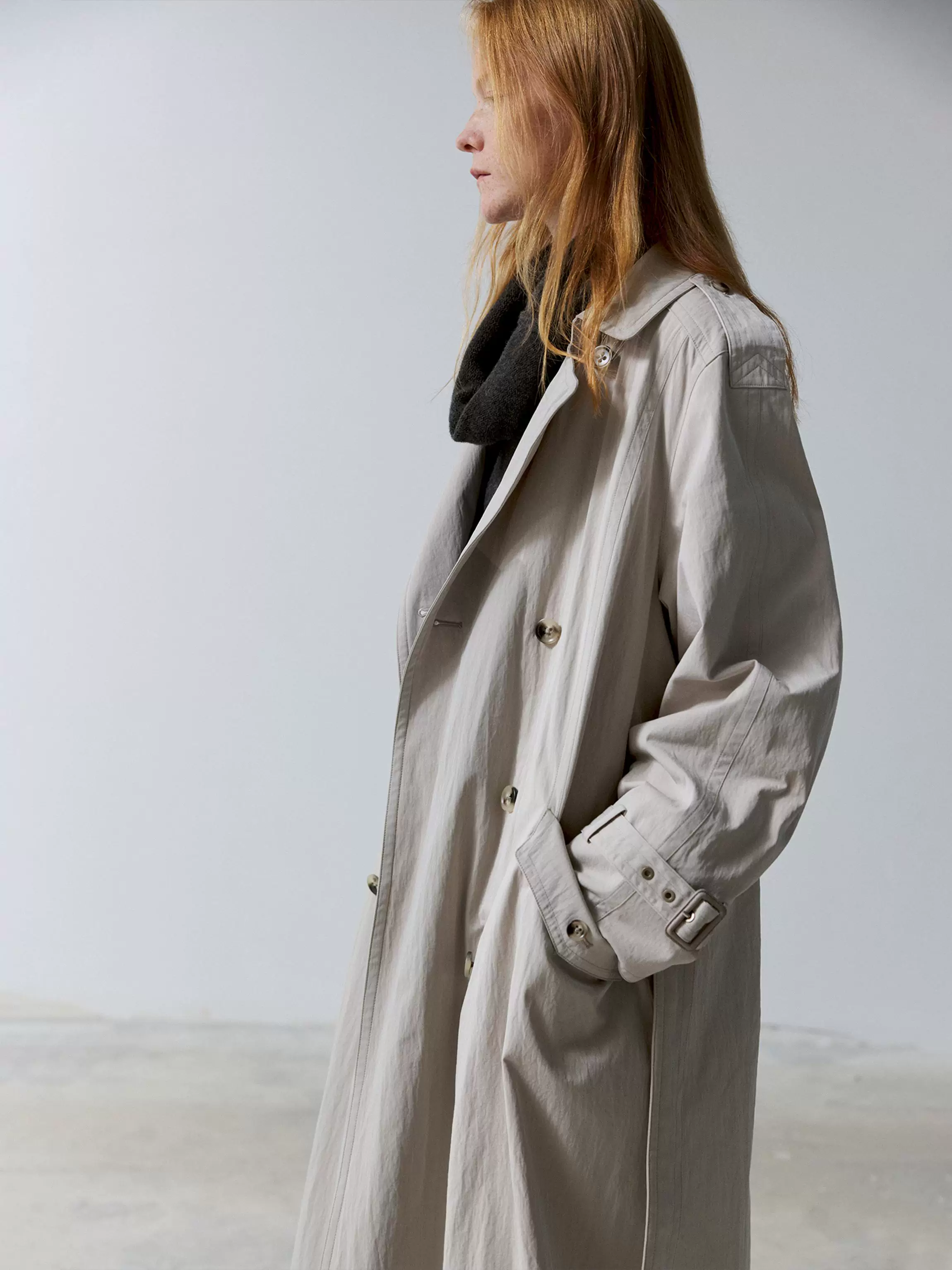 Tencel-Cotton Trench with Detachable Wool Liner - Image 5