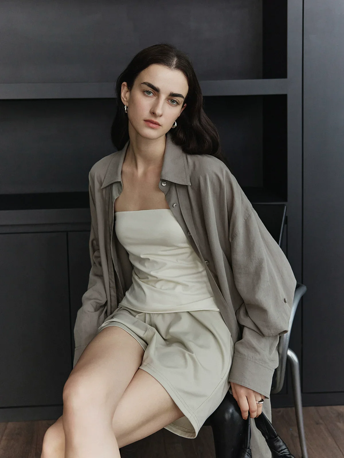 Tencel-Linen Longline Shirt - Image 4