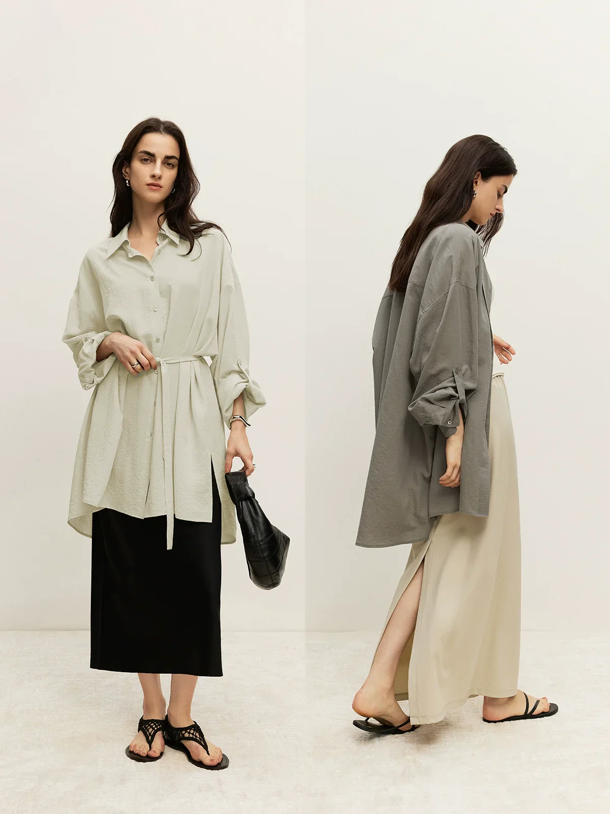 Tencel-Linen Longline Shirt - Image 5