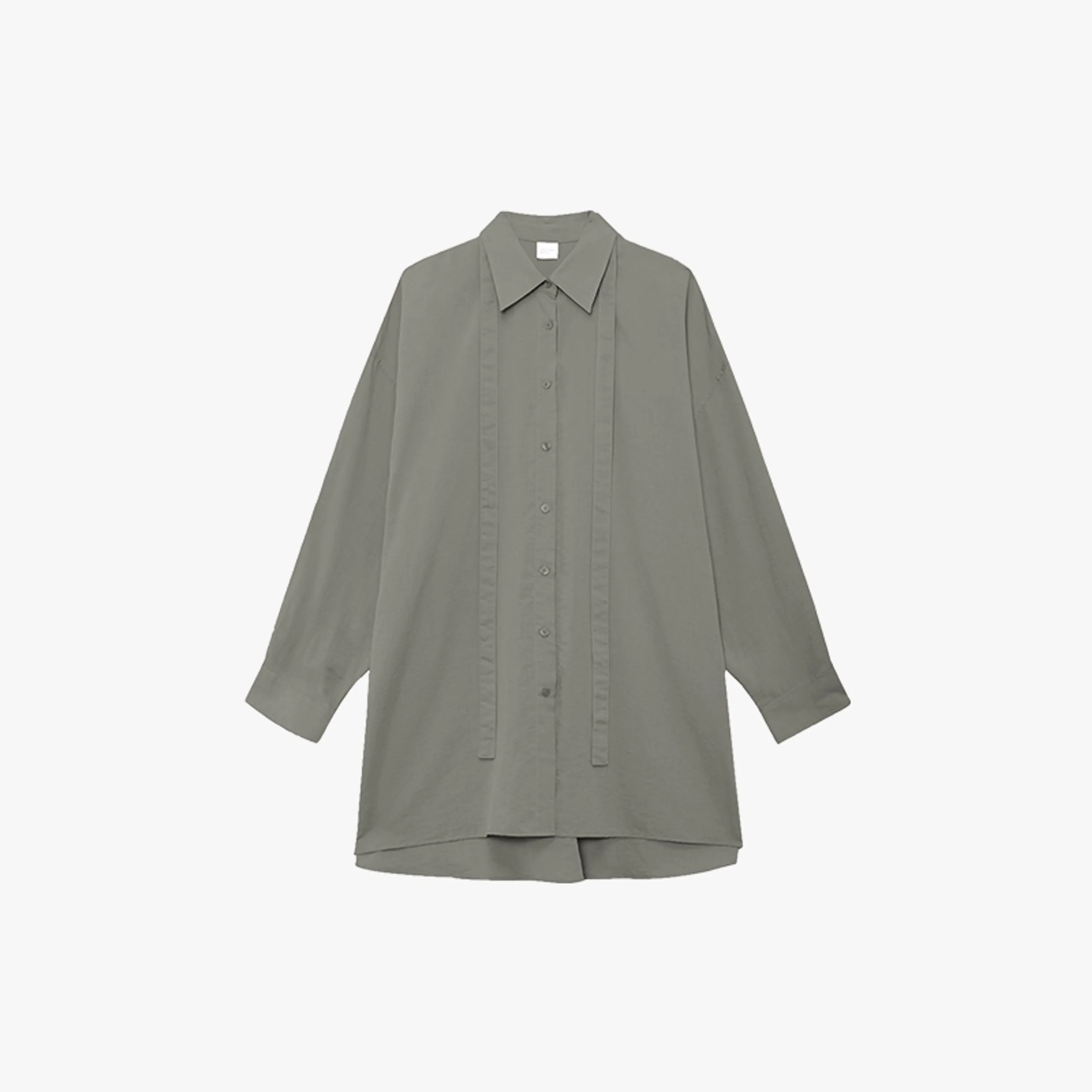 Tencel-Linen Longline Shirt - Image 7