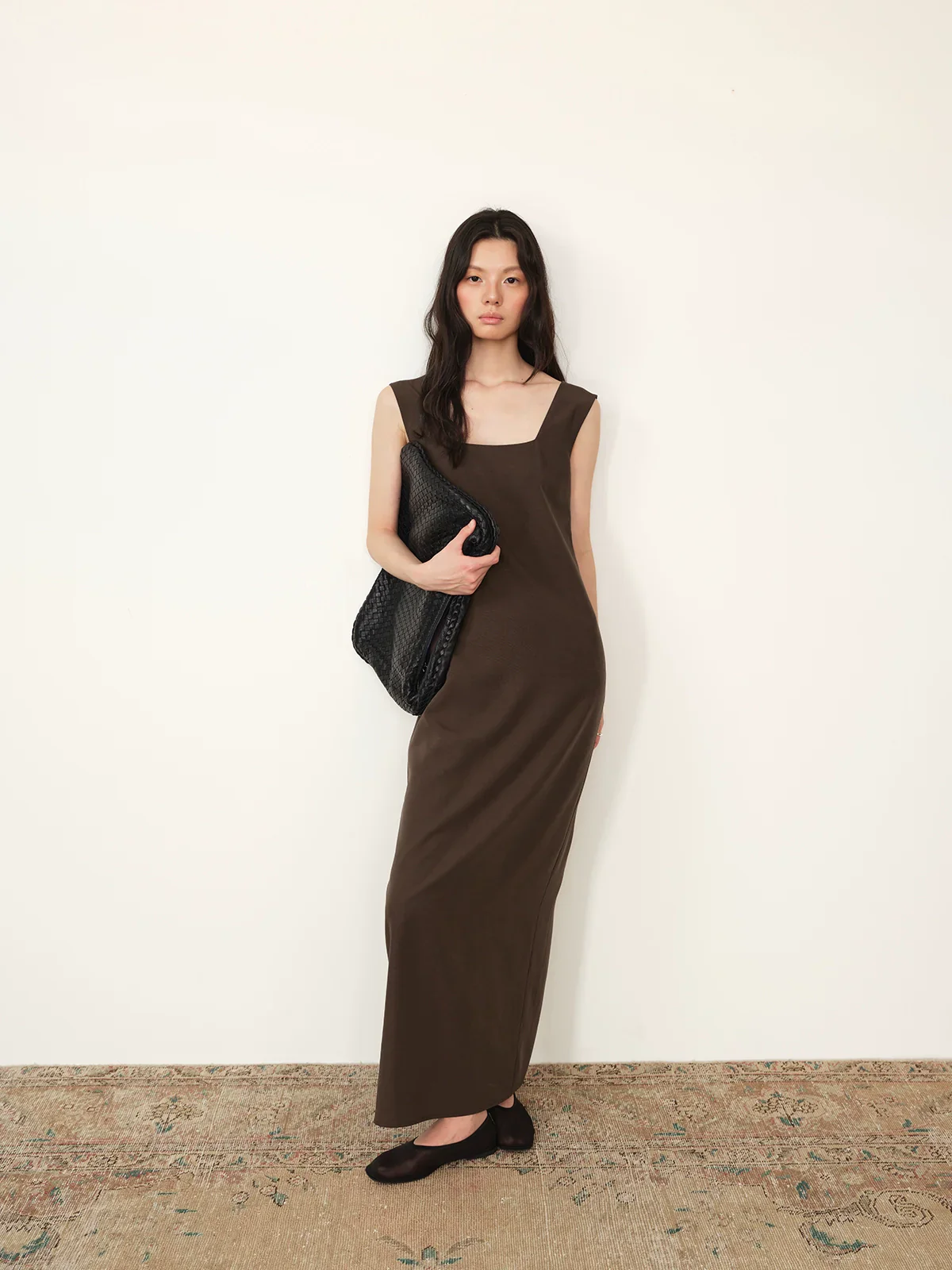 Tencel-Linen Square-Neck Maxi Dress - Image 2