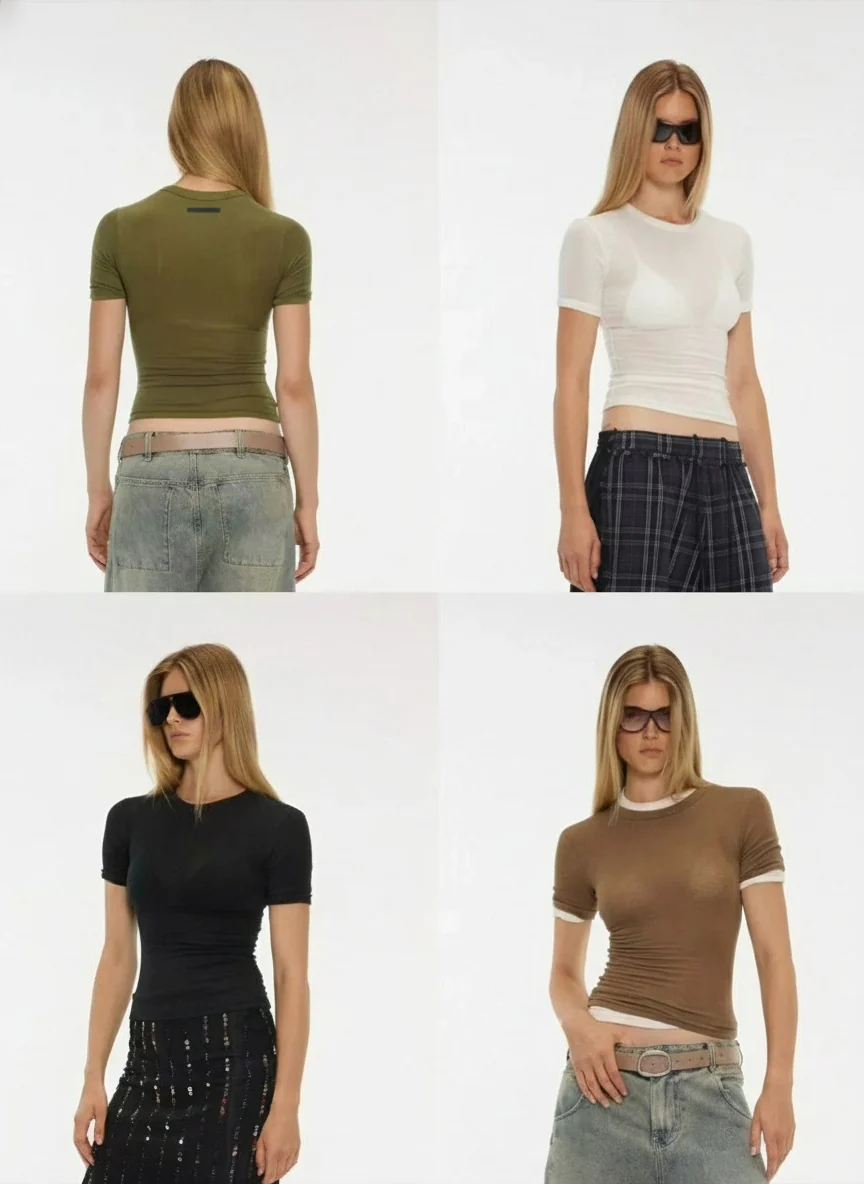 Tencel Merino Slim Crew Tee - Image 5