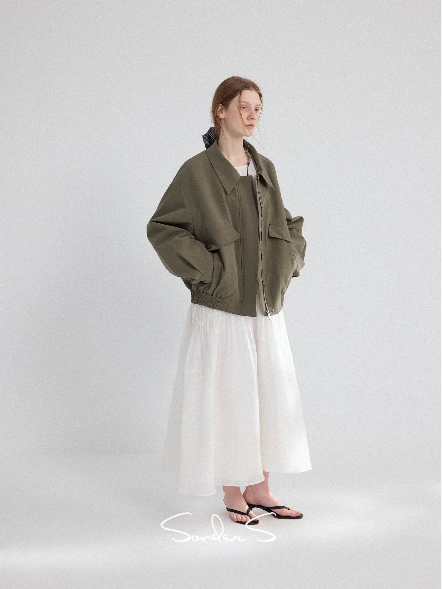 Tencel Utility Bomber Jacket - Image 5