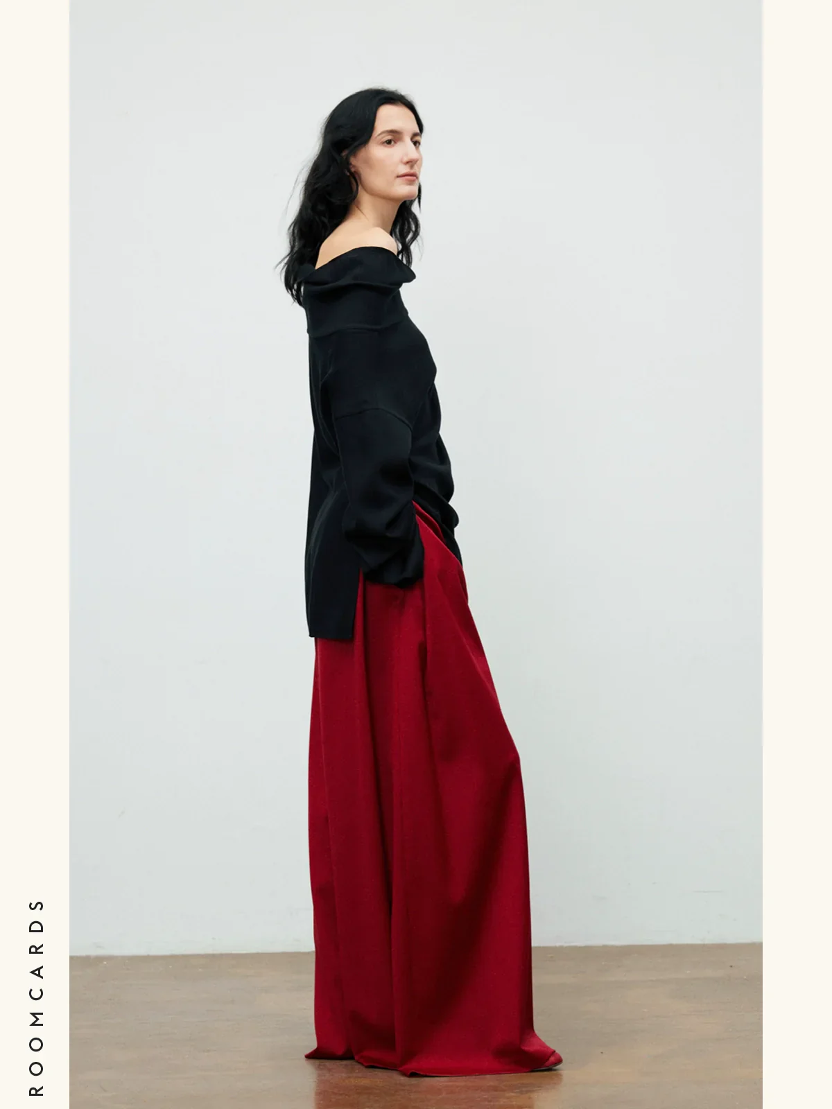 Tencel Wool One-Shoulder Top - Image 4