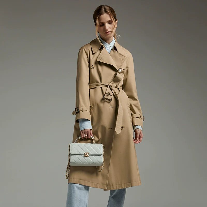 Terry Metallic Trench Coat - Image 4