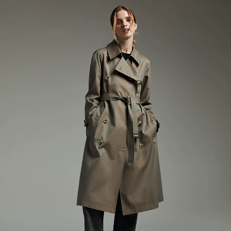 Terry Metallic Trench Coat - Image 6