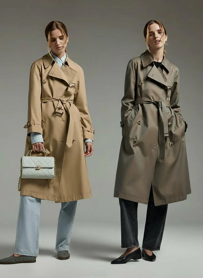 Terry Metallic Trench Coat - Image 7