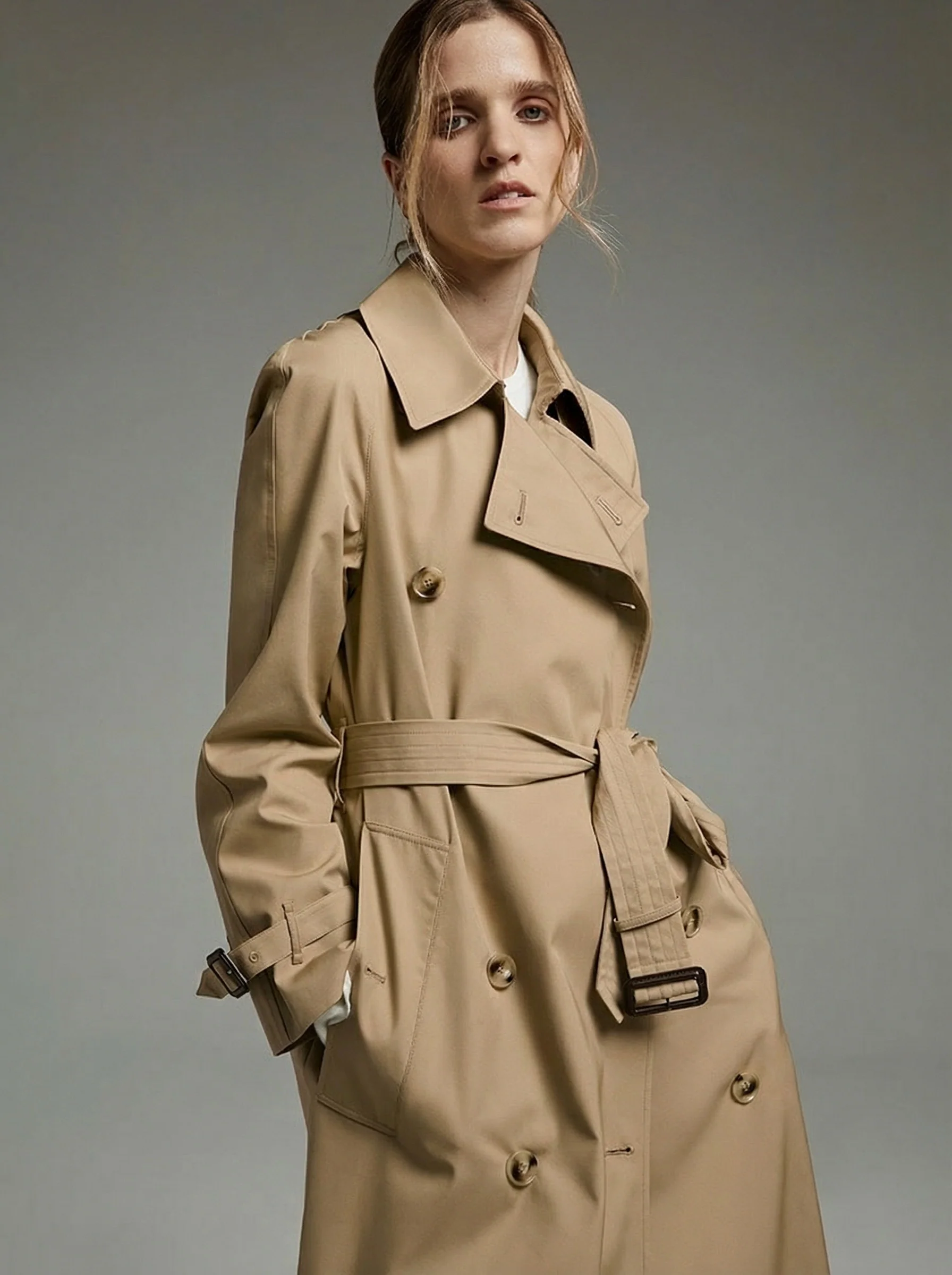 Terry Metallic Trench Coat - Image 8