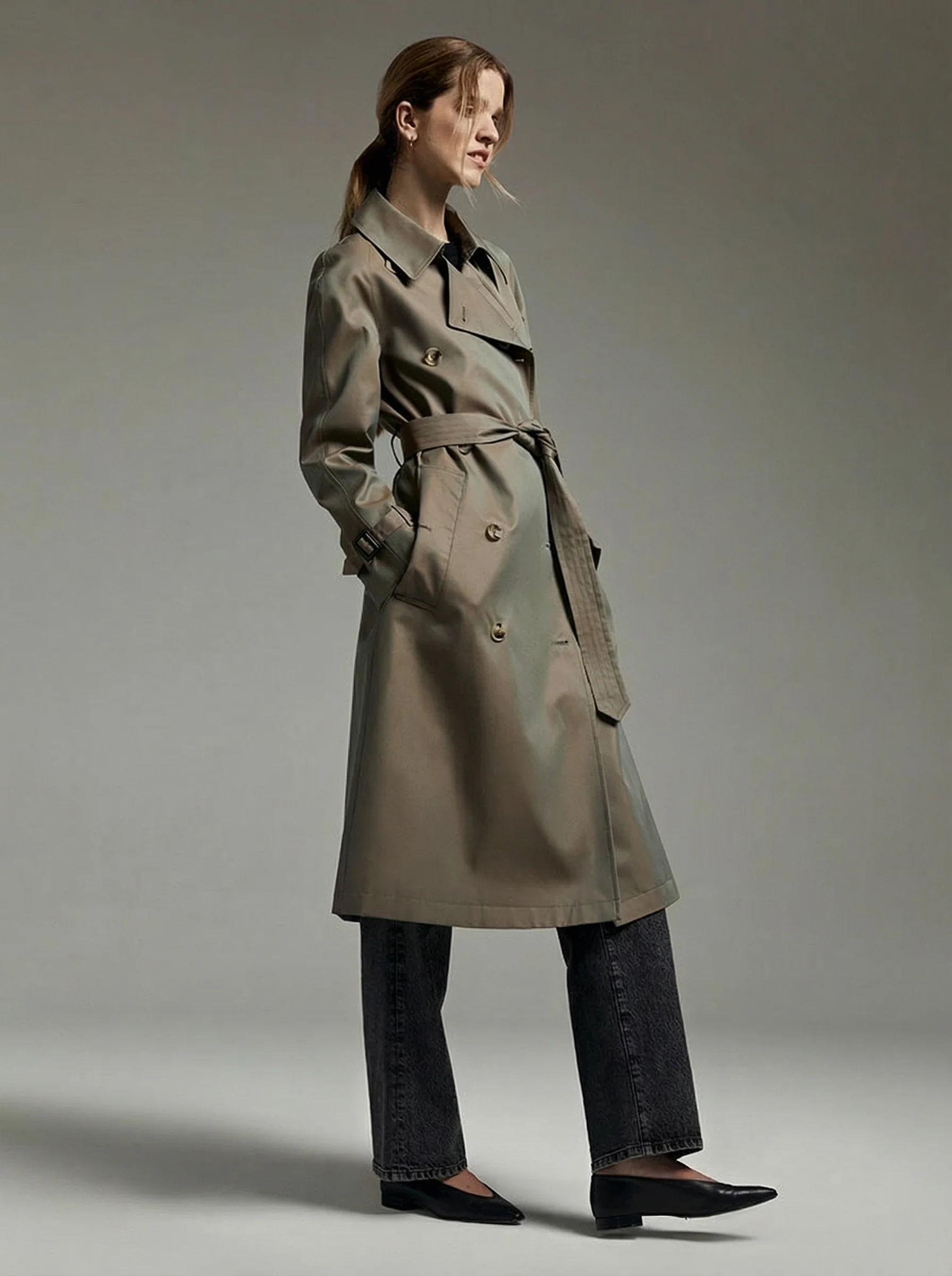 Terry Metallic Trench Coat - Image 9