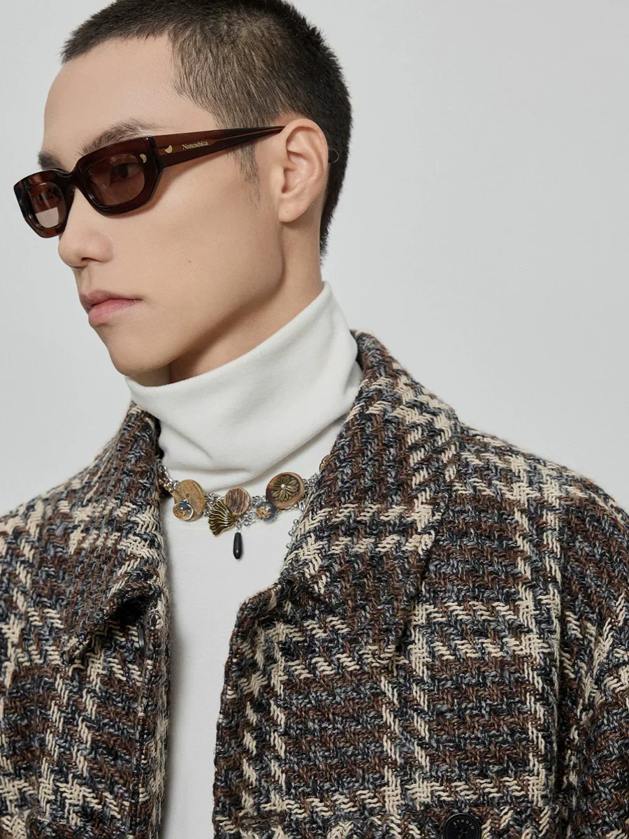 Textured Check Shirt Jacket - Image 3